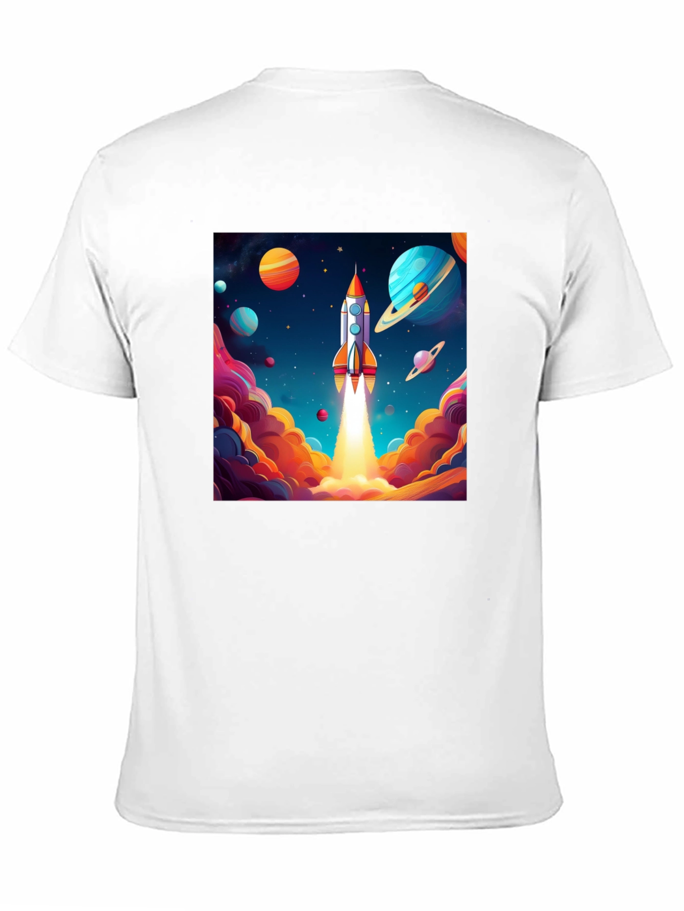 Black Rocket Launch T-Shirt - Space Adventure Design view 11
