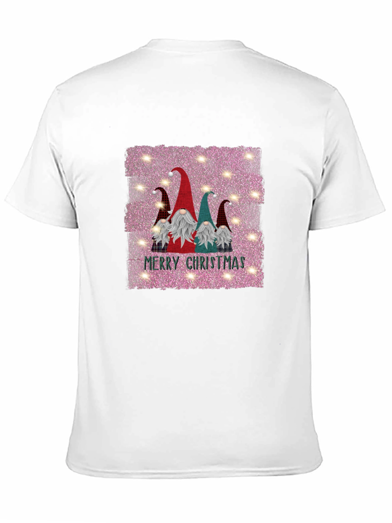 Gnome Merry Christmas Black T-Shirt - 11