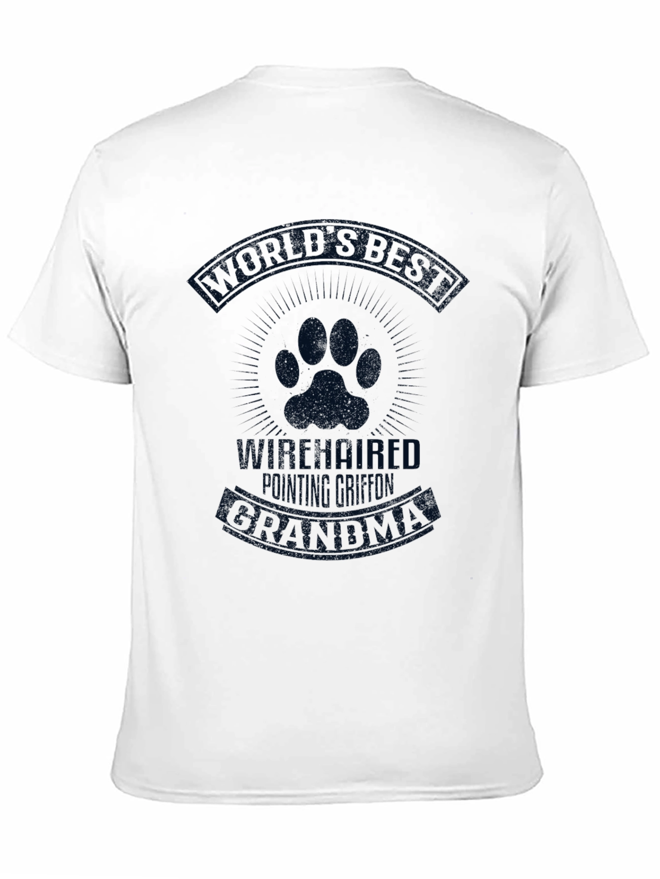 Black World's Best Wirehaired Pointing Griffon Grandpa T-Shirt view 11