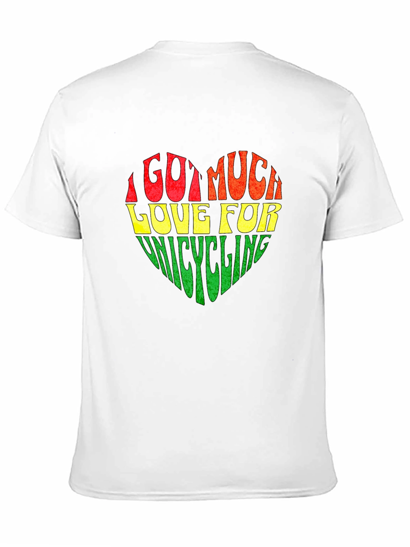 Black Unicycling Love Heart Graphic Tee view 11