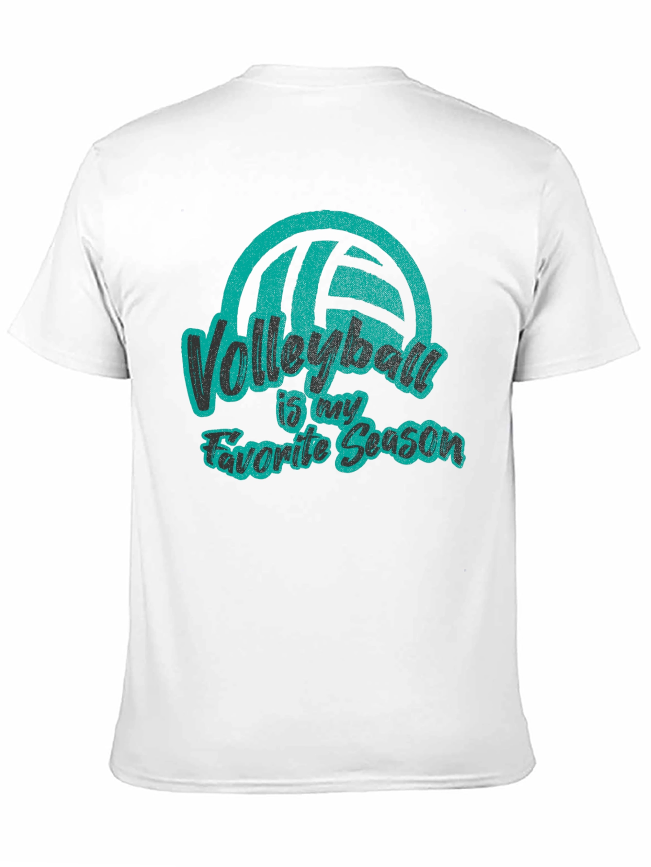 Black Volleyball is My Favorite Season Black T-Shirt view 11