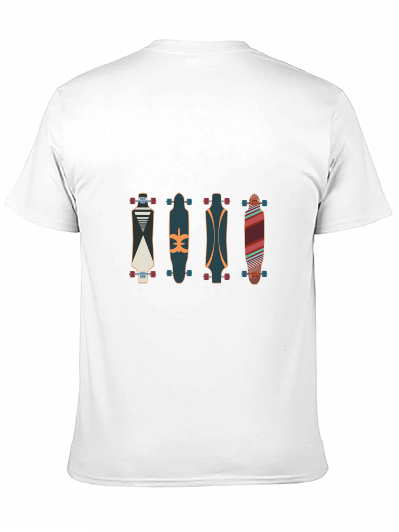 Black Skateboard T-Shirt - Cool Graphic Tee view 11