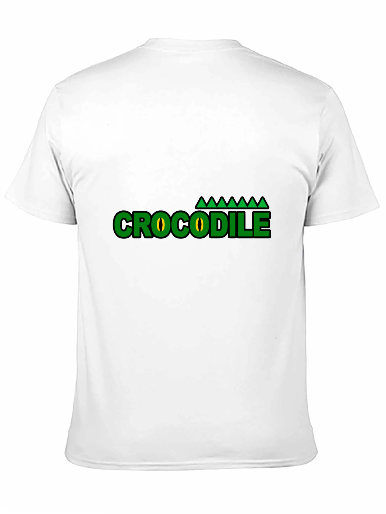Black Crocodile Graphic T-Shirt - Green Eye Design view 11