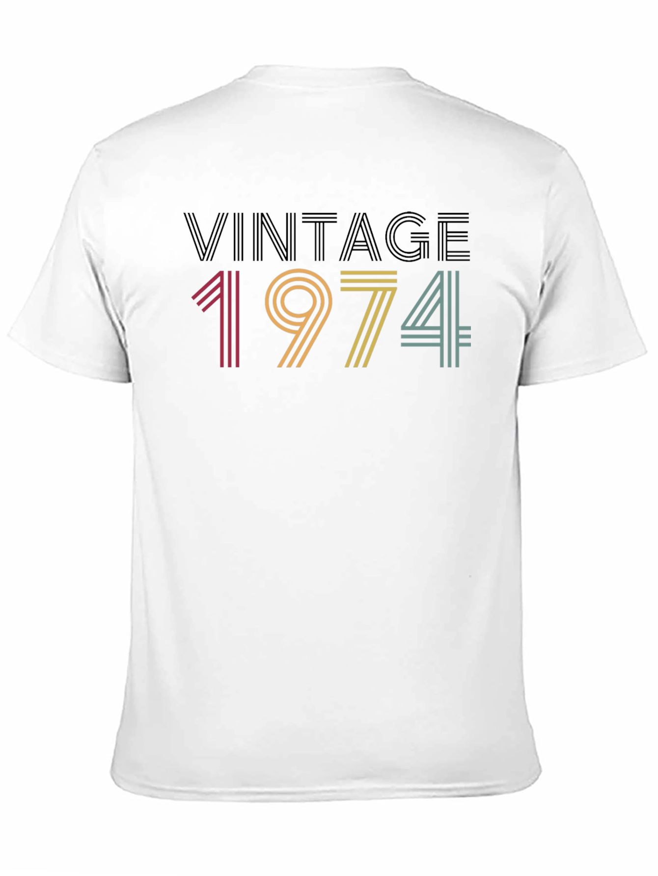 Black Vintage 1974 Graphic Tee - Retro Style view 11