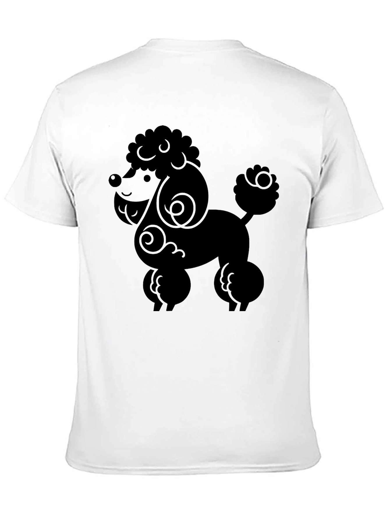 Black Poodle Graphic Tee - Stylish Black Dog Lover Shirt view 11