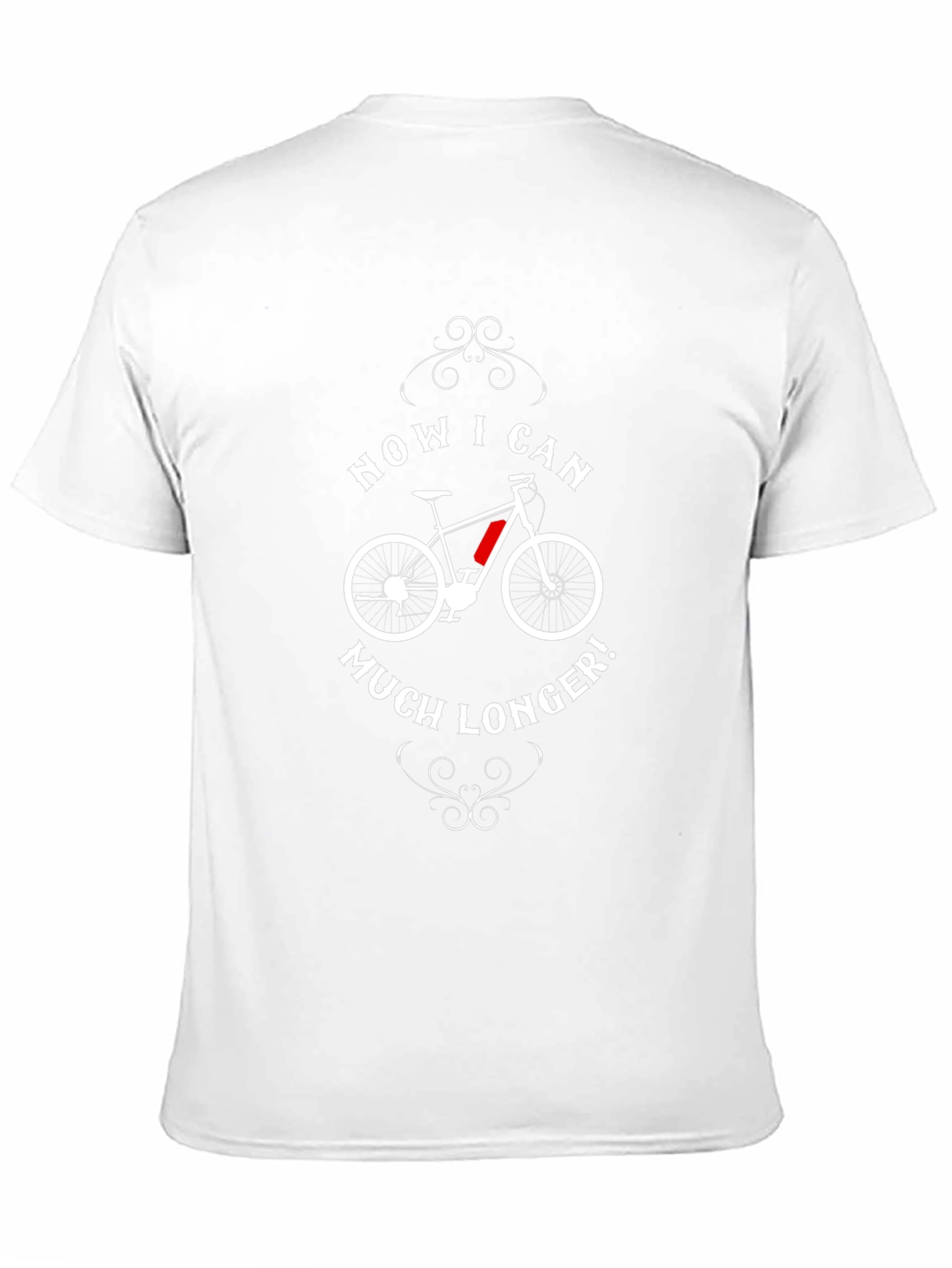 Black Electric Bike T-Shirt - Now I Can Ride Longer! view 11