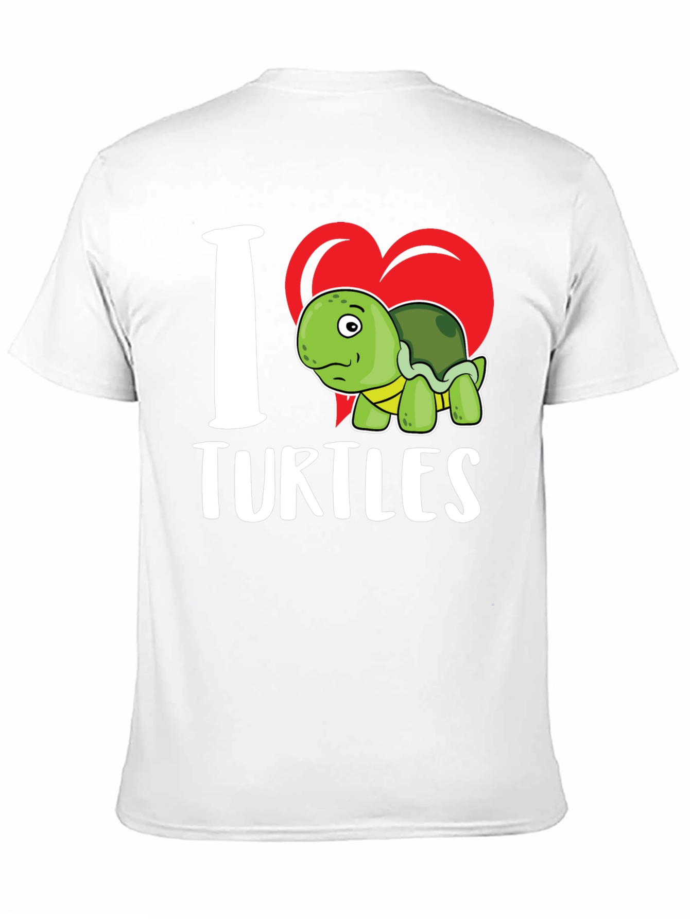 Black I Heart Turtles Graphic T-Shirt view 11