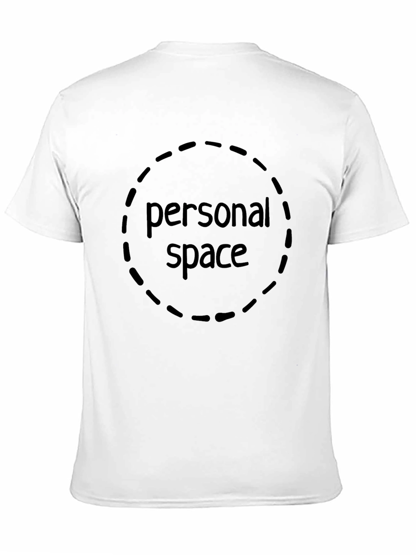 Black Personal Space Graphic Tee - Black Cotton Comfort view 11