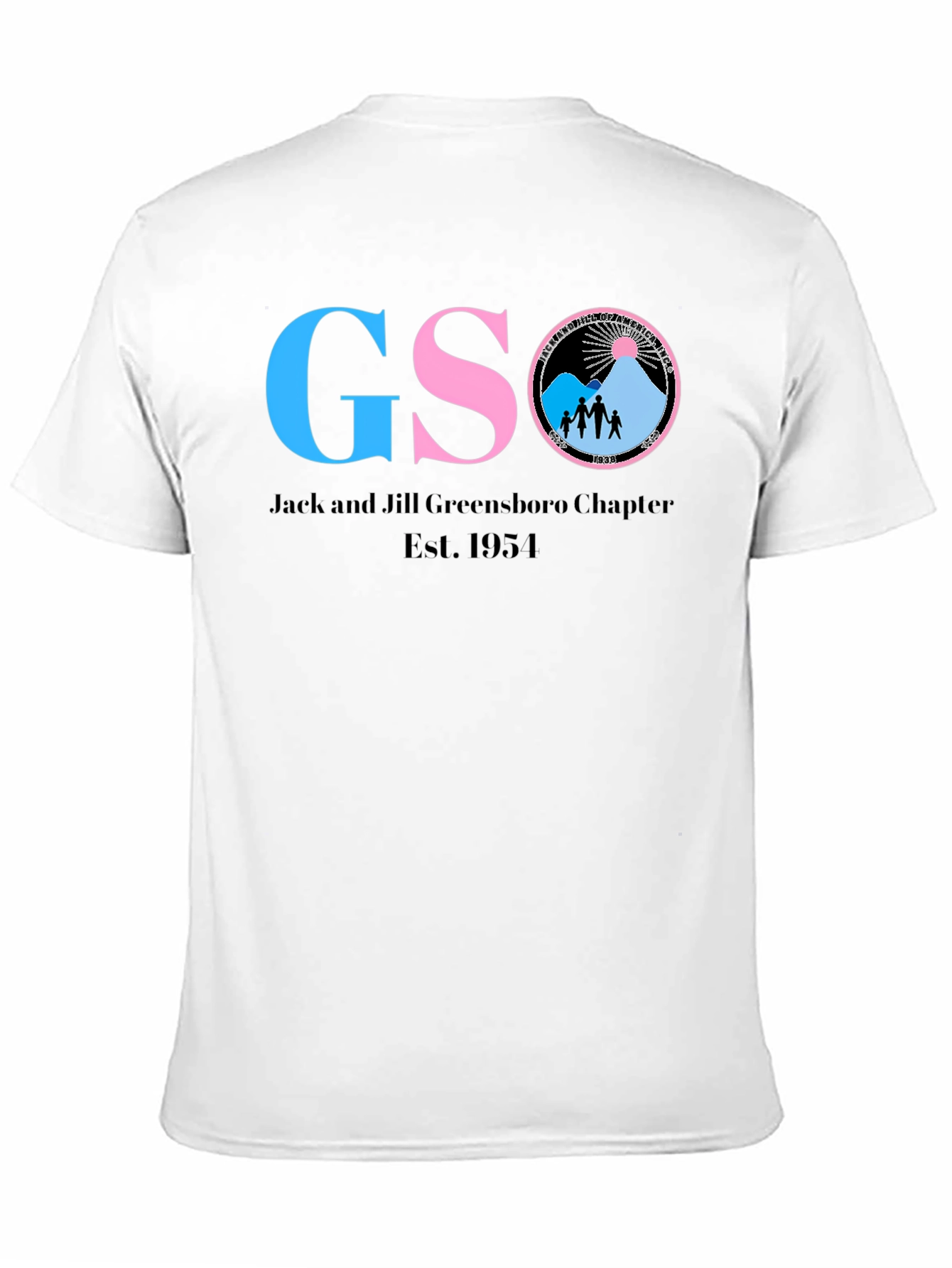 Black GSO Jack and Jill Greensboro Chapter T-Shirt view 11