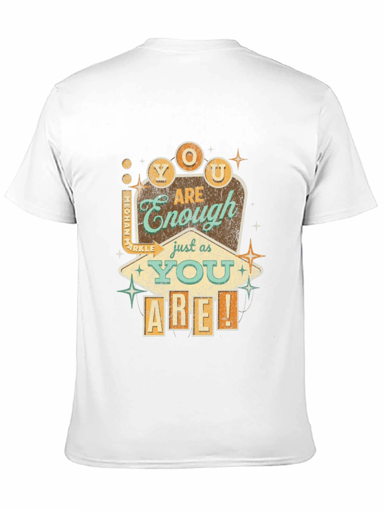 Black Retro You Are Enough Graphic Tee - Black view 11