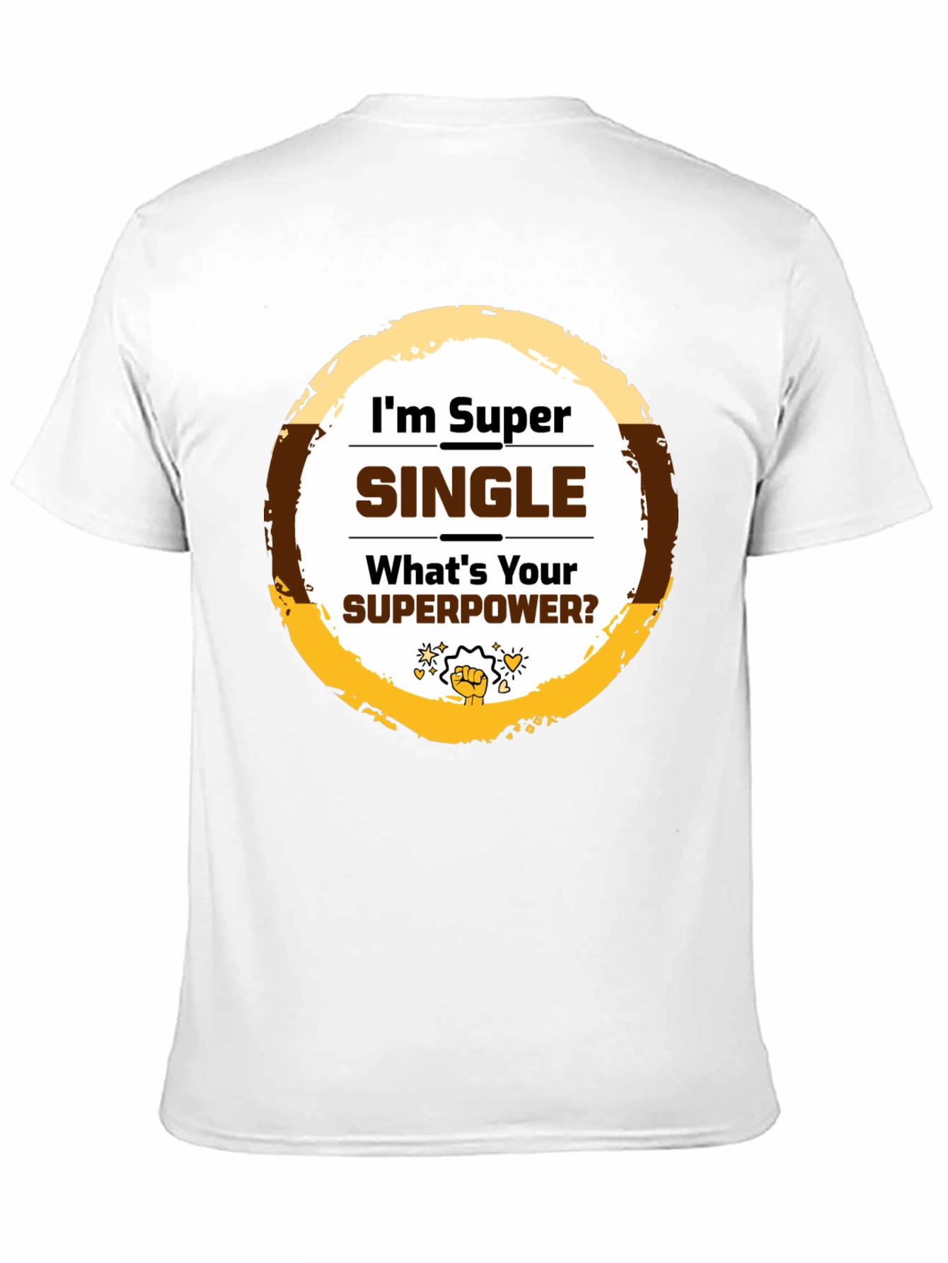 Black Super Single T-Shirt - Novelty Graphic Tee view 11