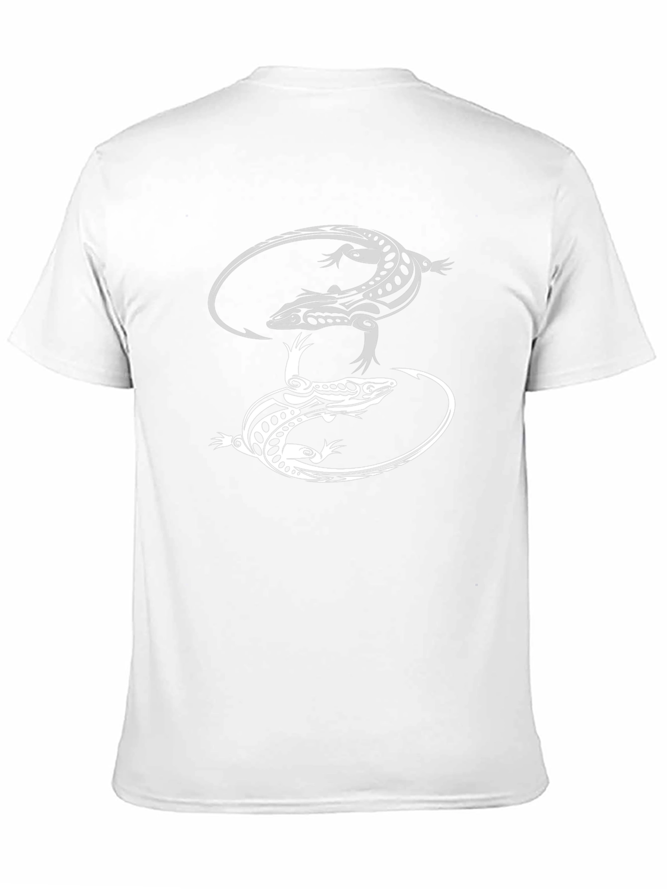 Black Black T-Shirt with Lizard Design view 11