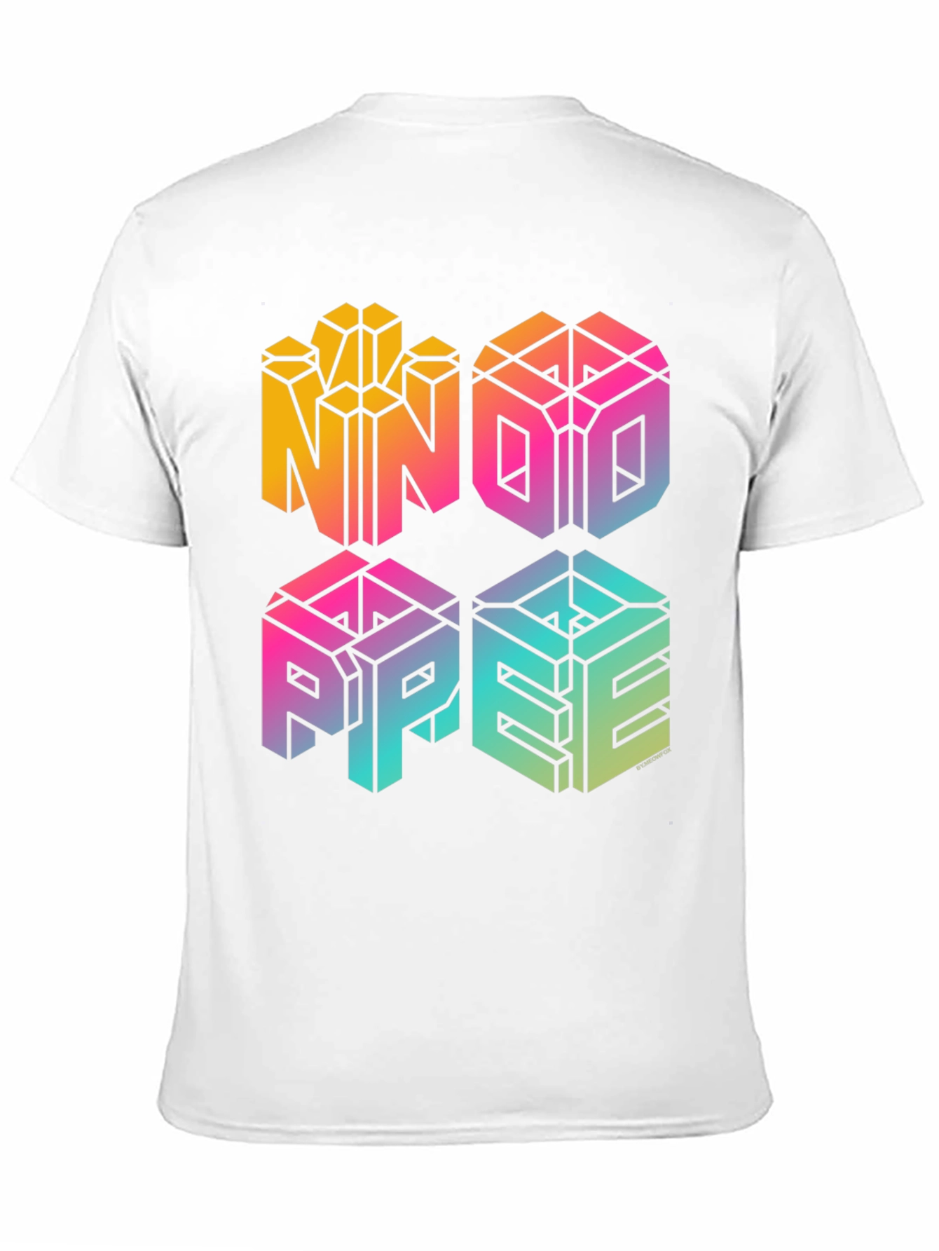 Black NNOO PPEE Graphic Print Black T-Shirt view 11