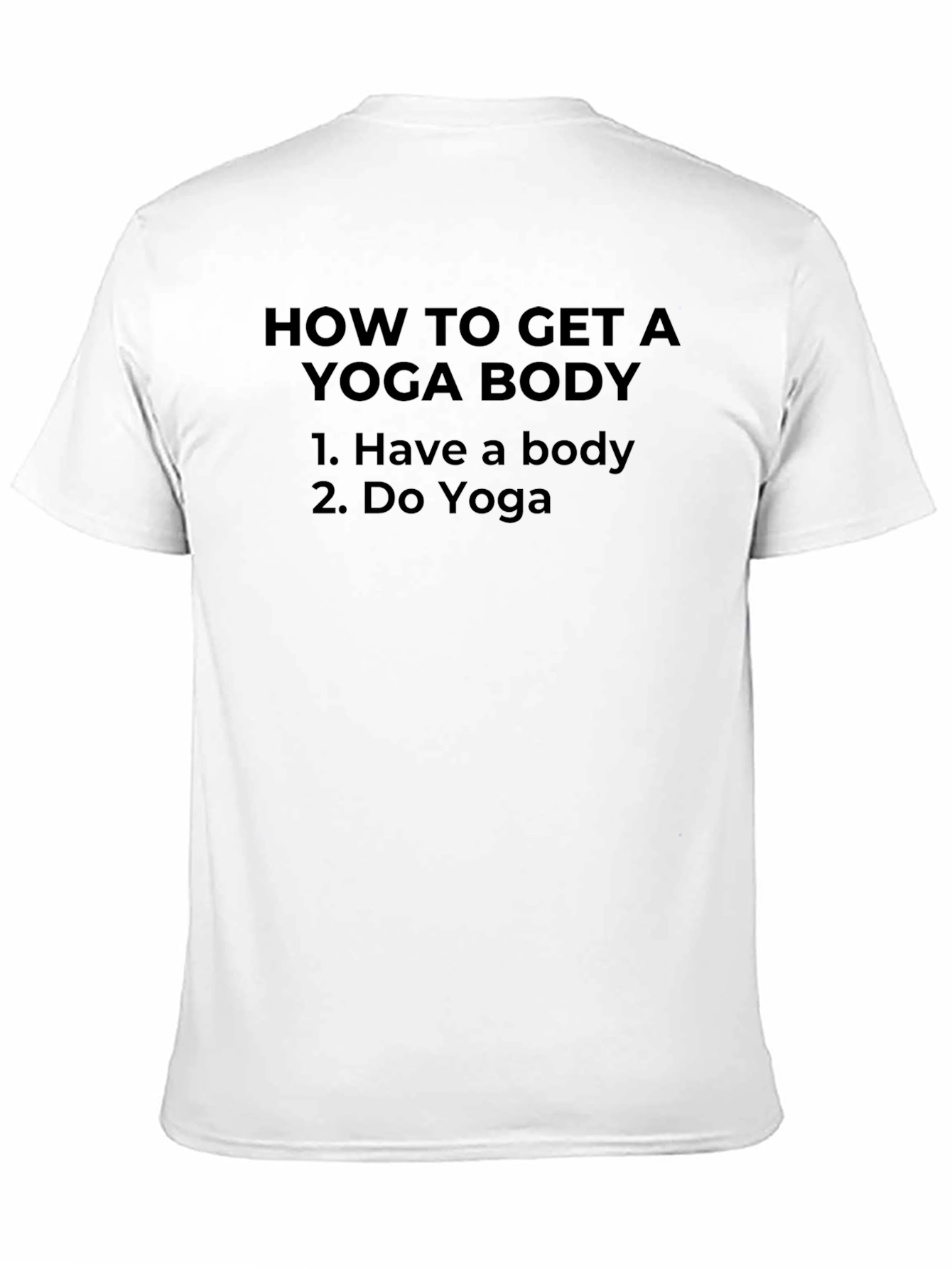 Black Yoga Body T-Shirt - Funny Yoga Gift view 11