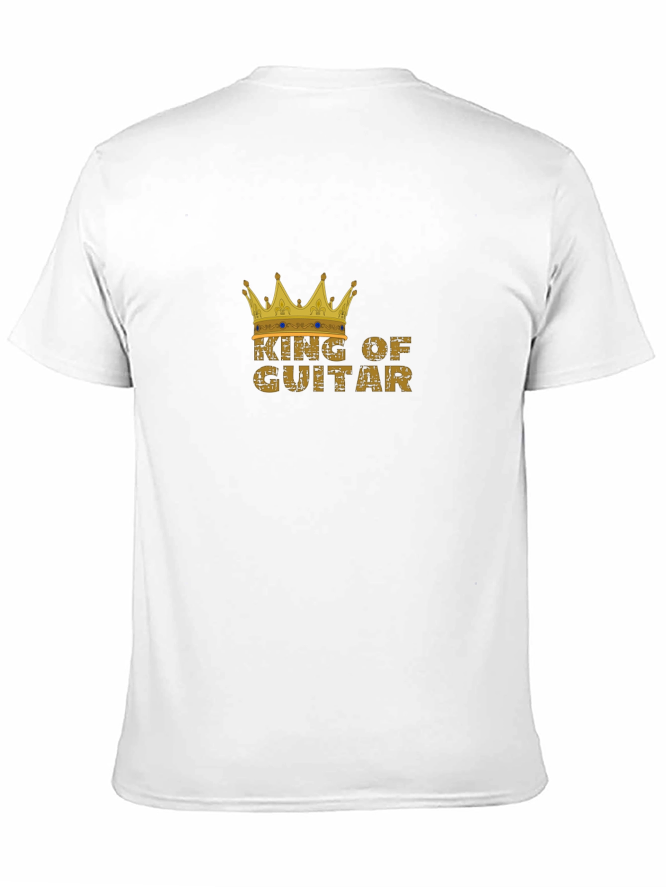 Black King of Guitar Graphic Tee - Black Cotton T-Shirt view 11