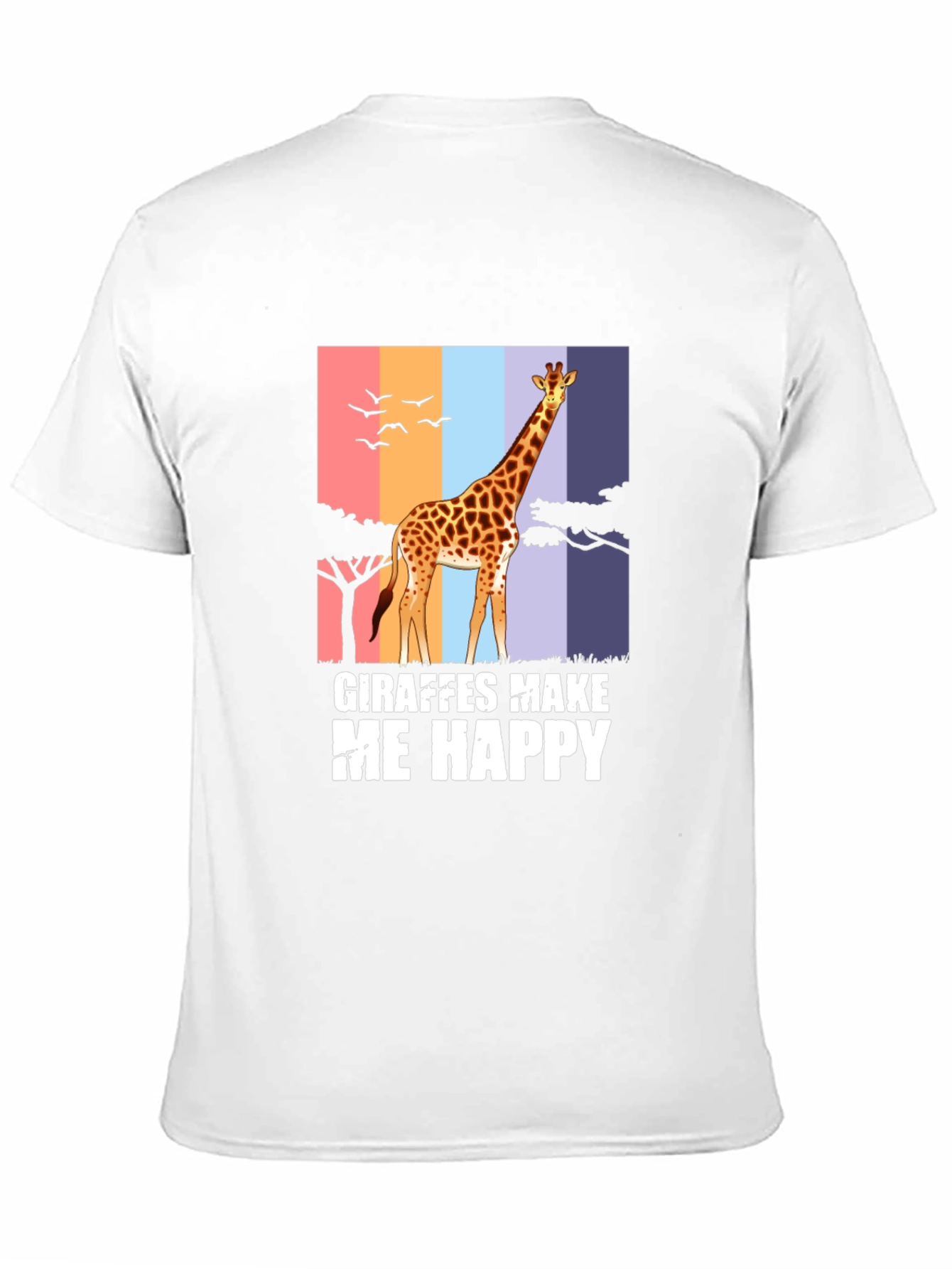 Black Giraffes Make Me Happy Graphic Tee view 11