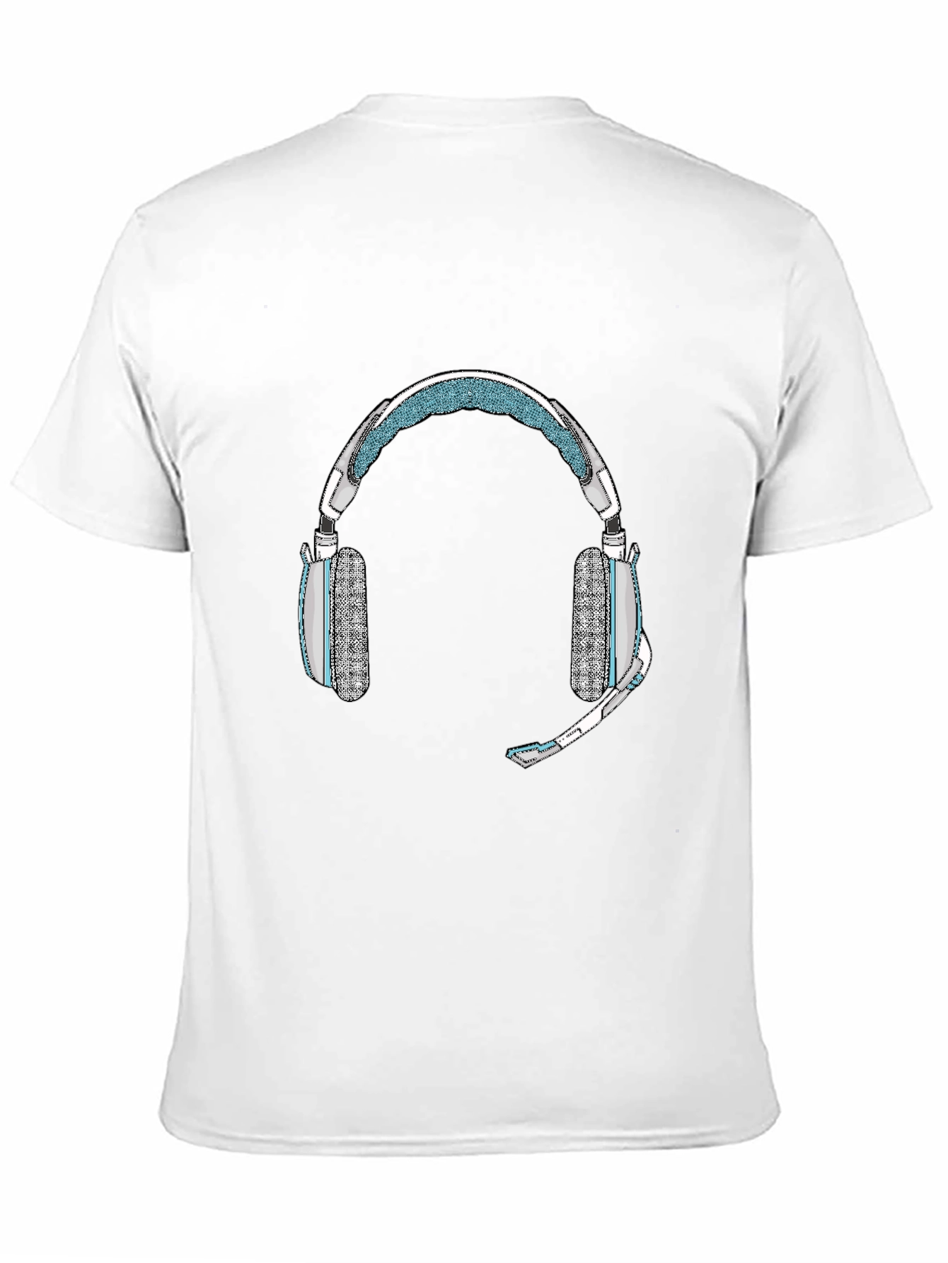 Black Gaming Headset T-Shirt - Gamer Style view 11