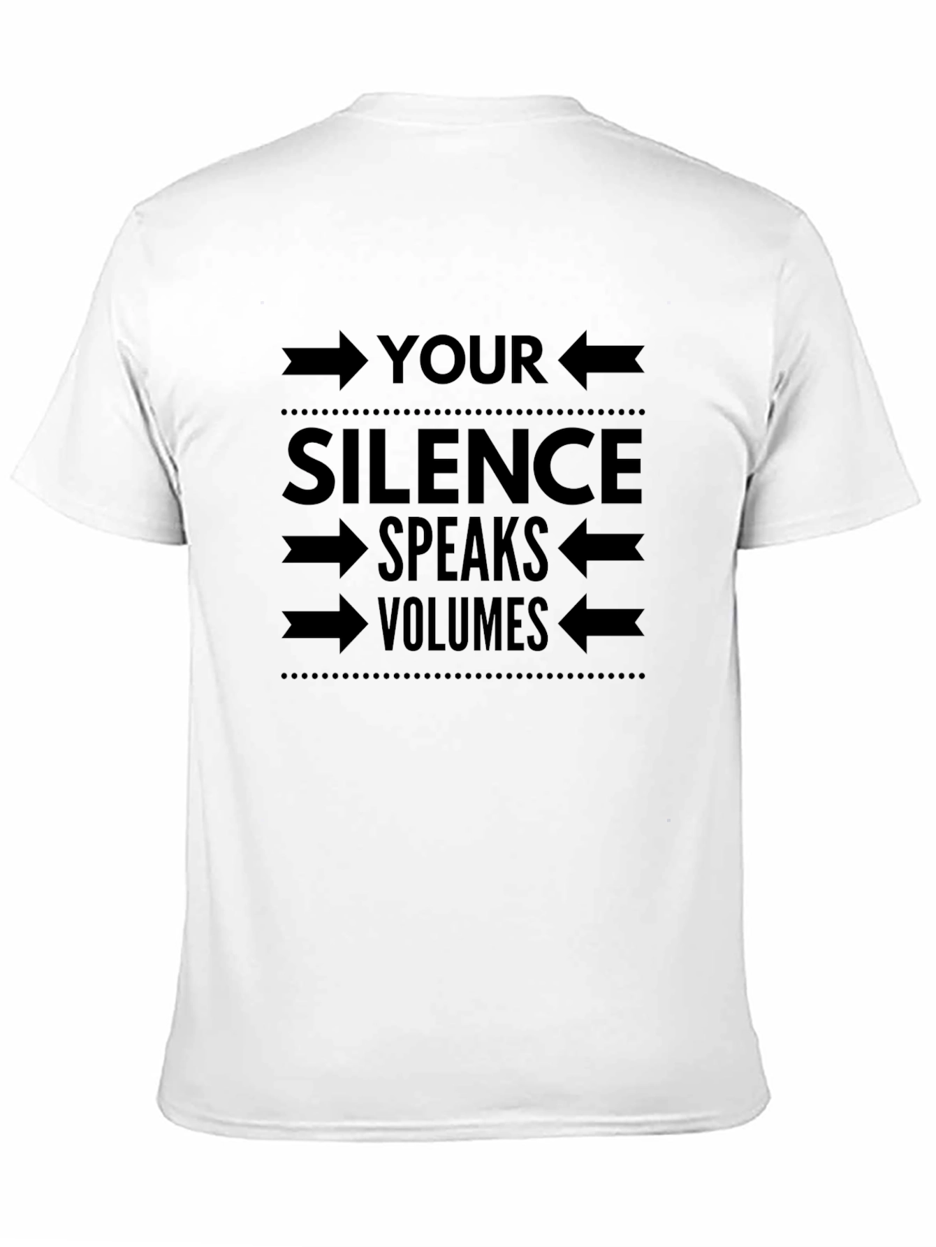 Black Silence Speaks Volumes Graphic Tee - Mens view 11