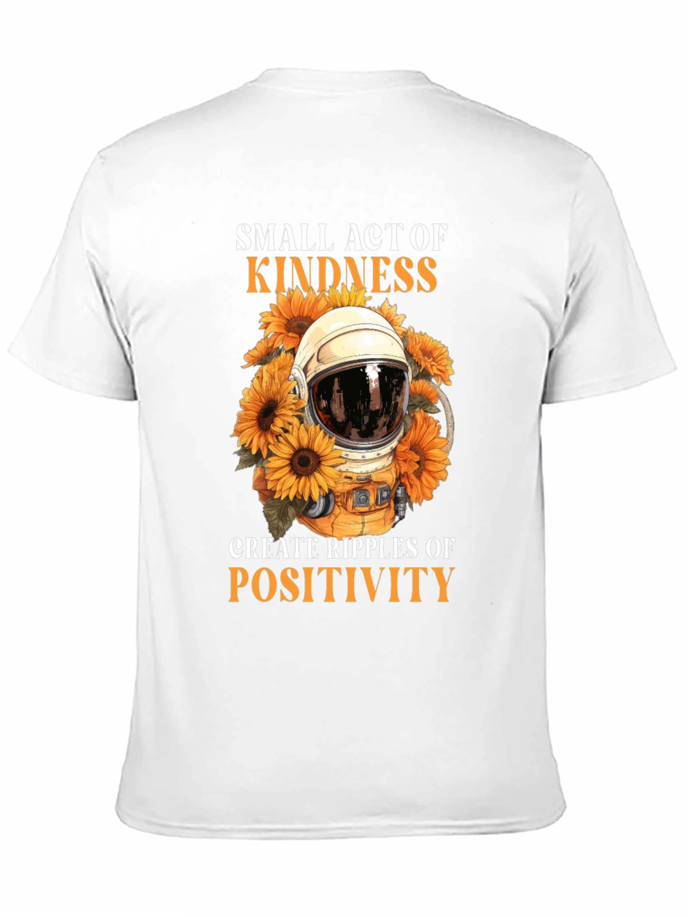 Black Kindness Ripple Positive T-Shirt view 11