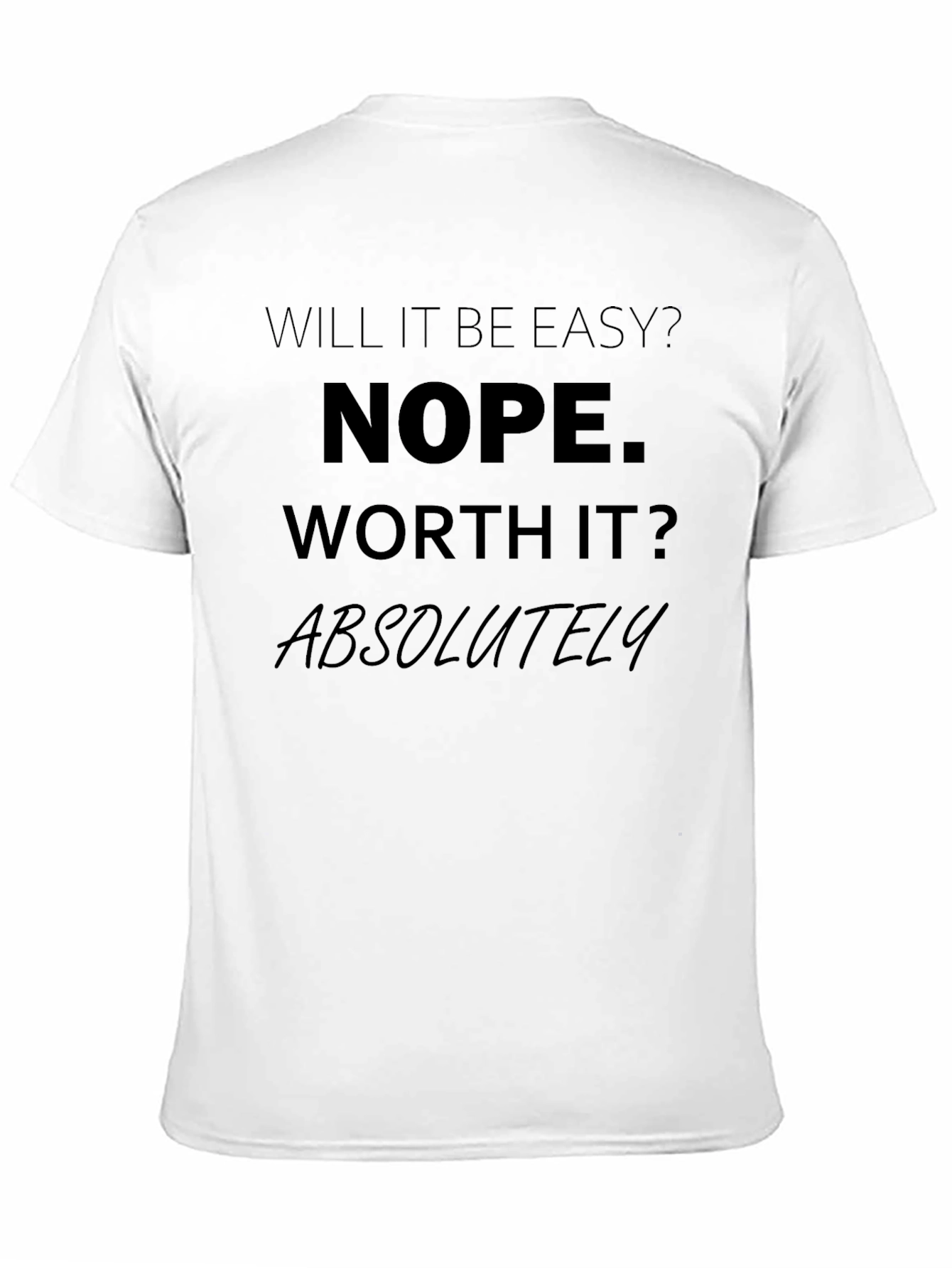 Black Nope Worth It Tee view 11