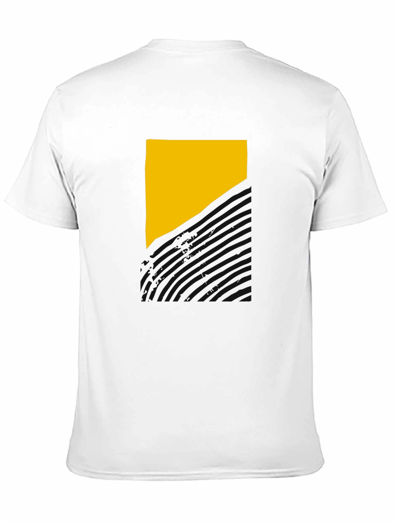 Black Abstract Geometric T-Shirt view 11