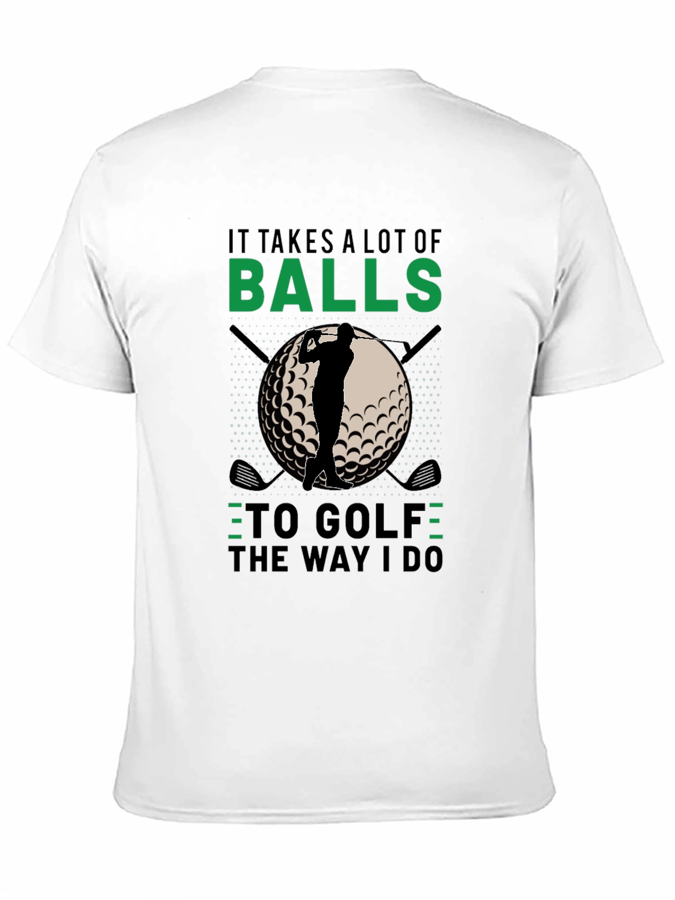 Black Golf Balls T-Shirt view 11