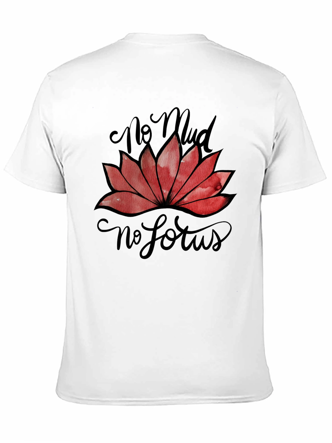 No Mud No Lotus Graphic T-Shirt - Black - 11