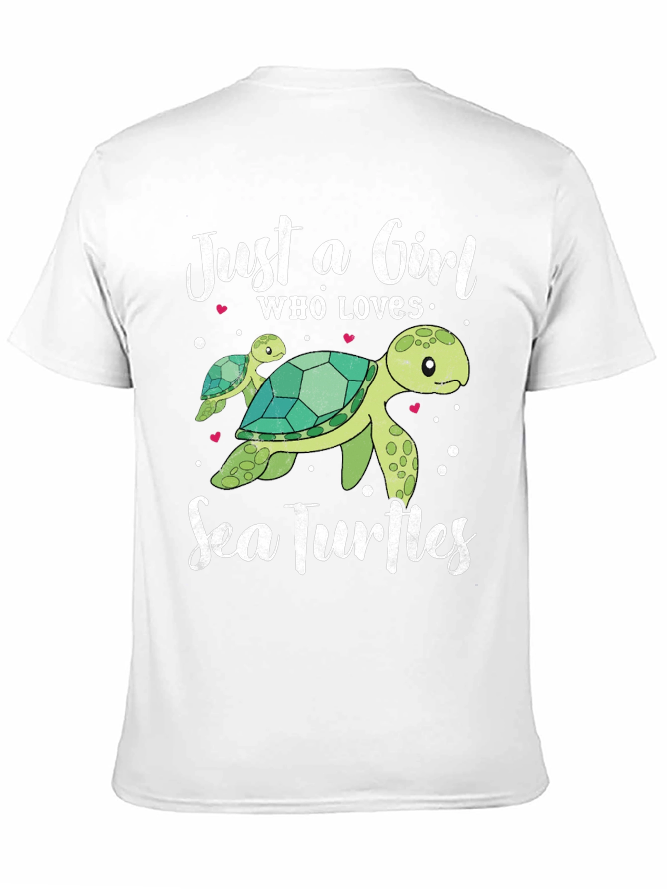 Black Just A Girl Who Loves Sea Turtles T-Shirt view 11