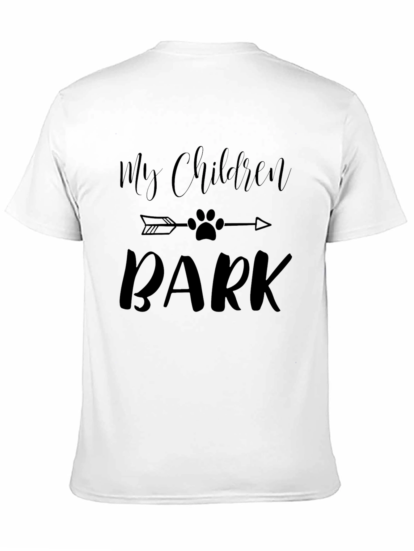 Black My Children Bark Graphic T-Shirt - Dog Lover Tee view 11