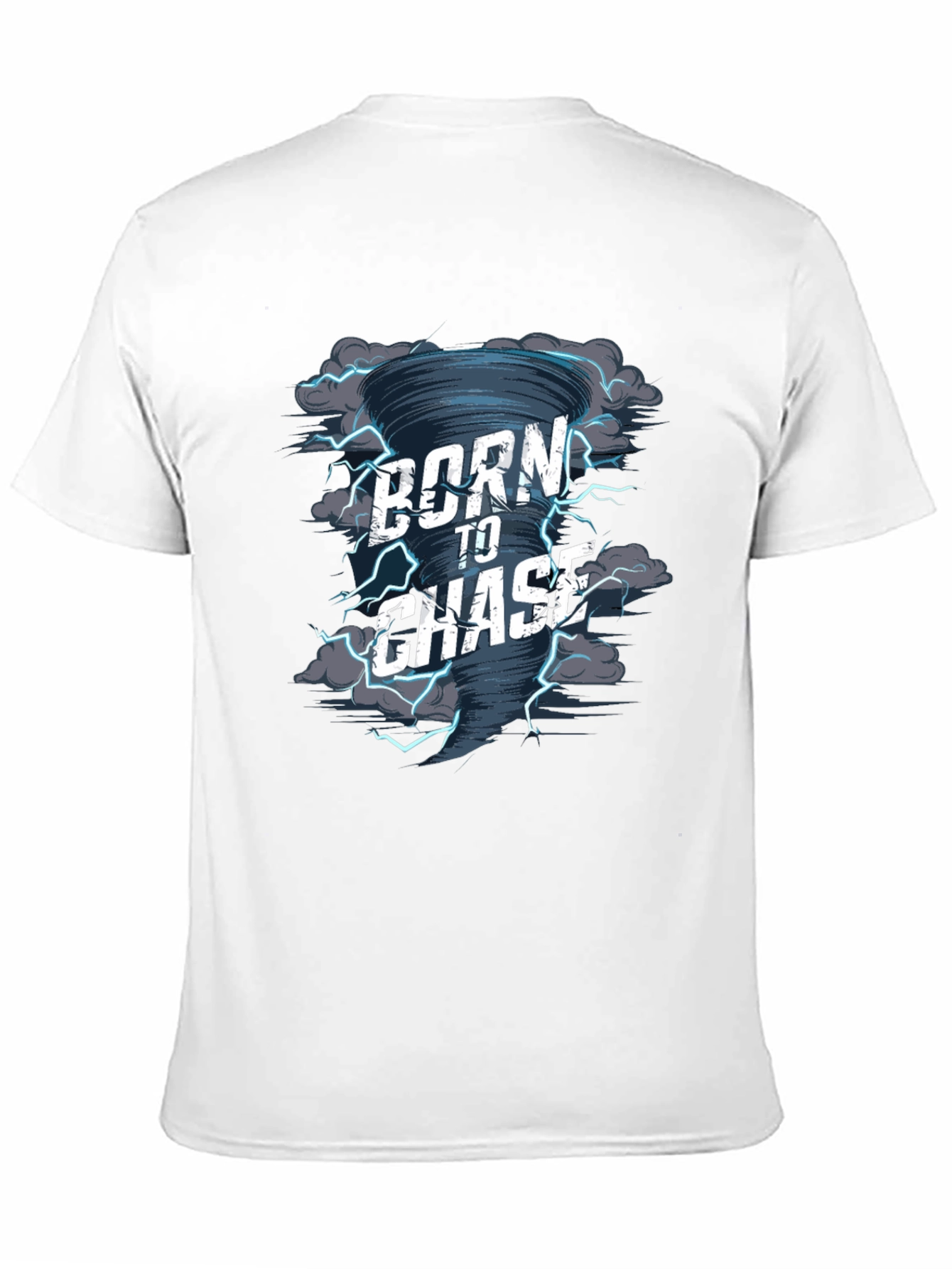 Black Born to Chase Tornado Graphic T-Shirt view 11