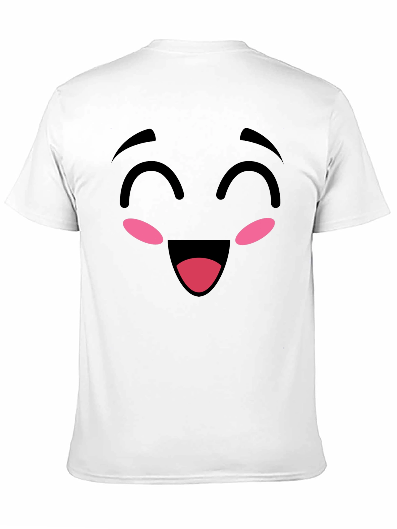 Black Happy Face Graphic Tee - Soft Cotton Blend view 11