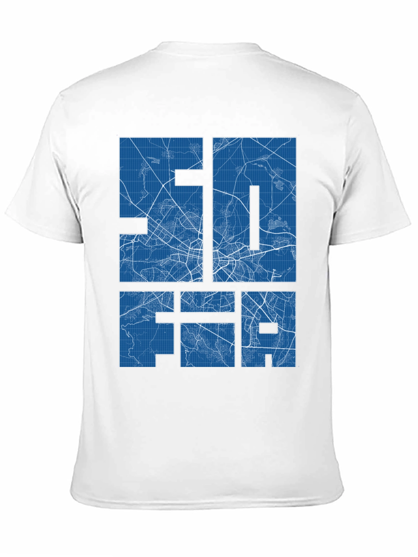 Black Sofia Blueprint Graphic T-Shirt view 11