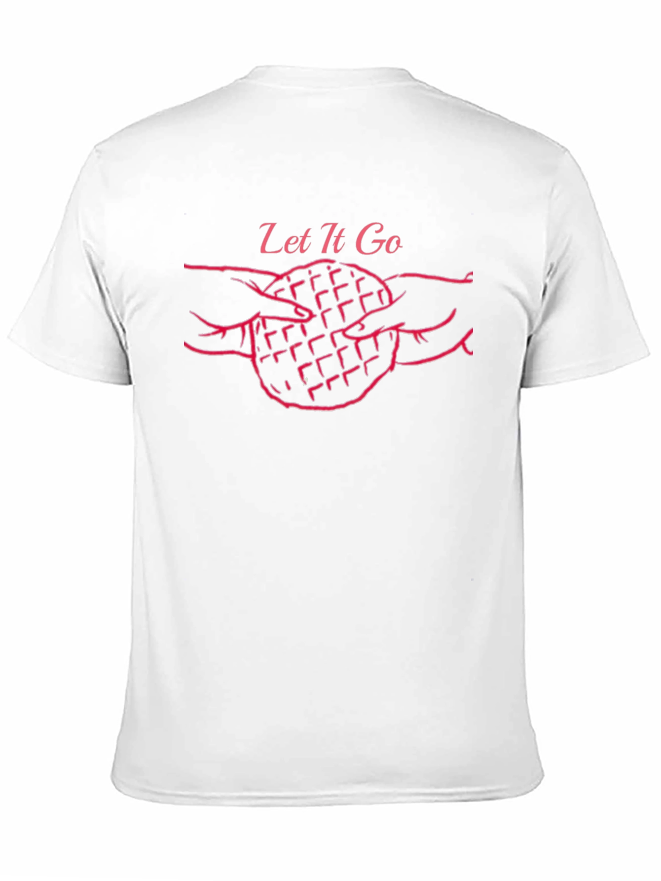 Black Waffle Hands Tee - Let It Go Graphic T-Shirt view 11