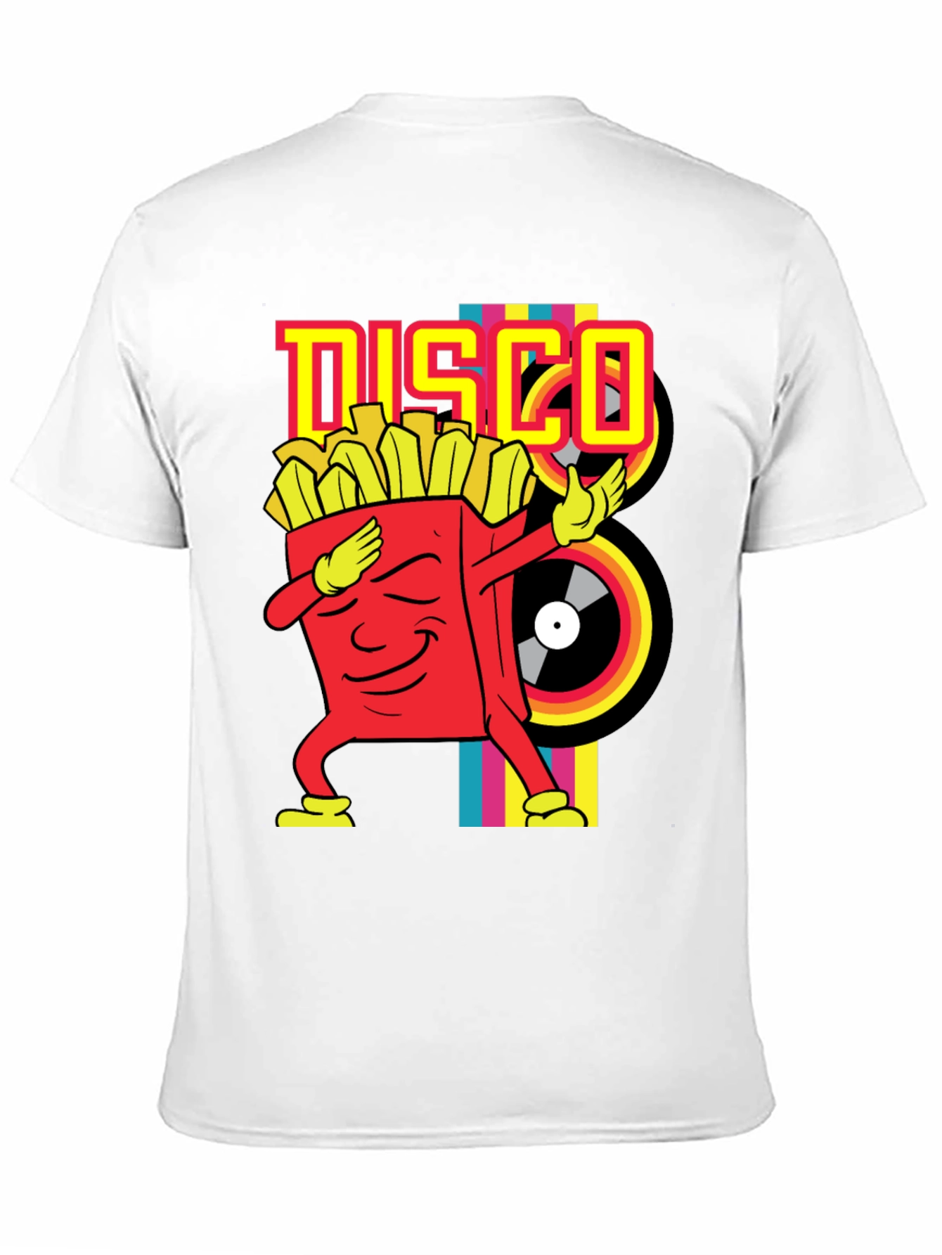 Black Disco Fries Dab Black T-Shirt view 11