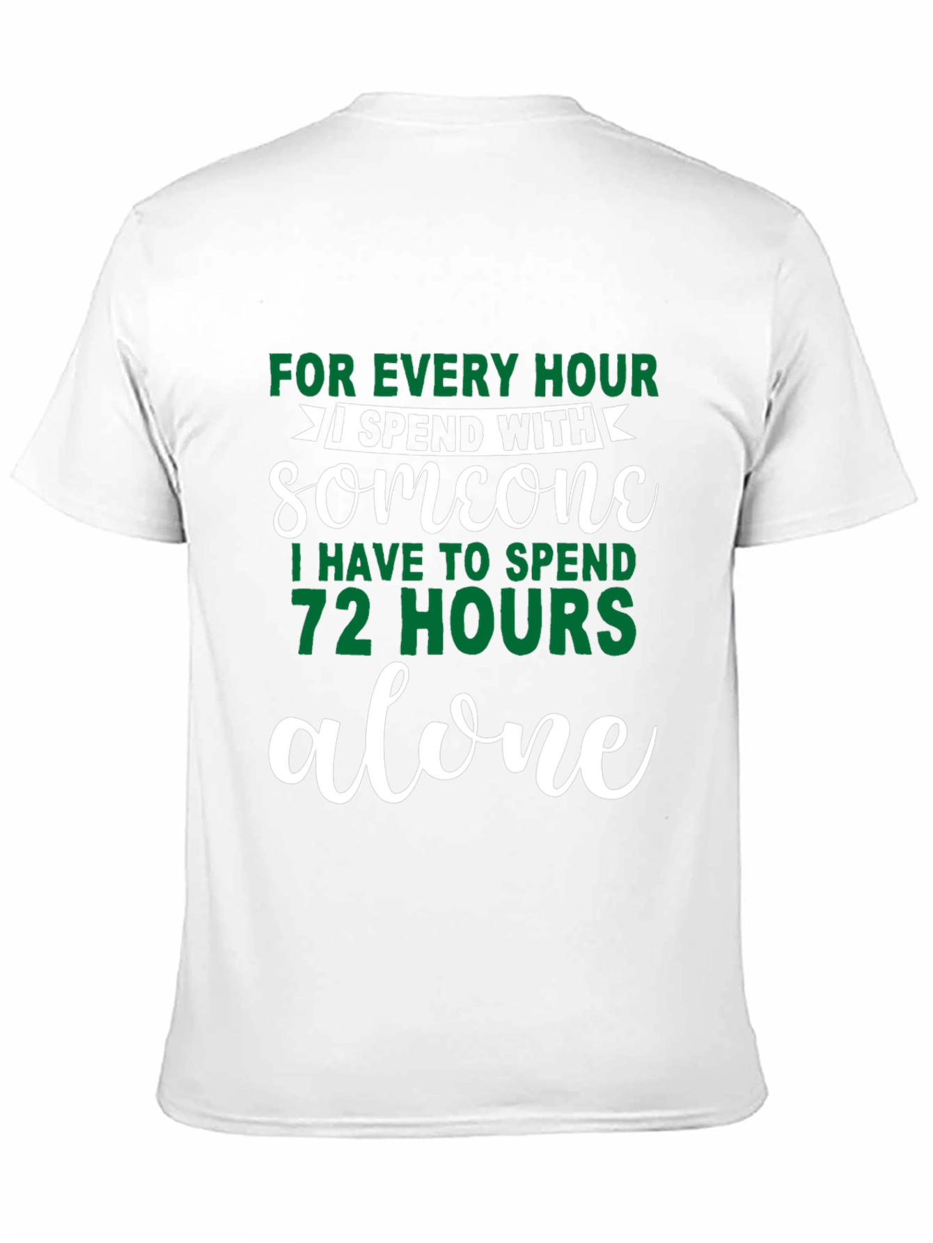 Black Introvert Humor T-Shirt: For Every Hour I Spend With Someone view 11