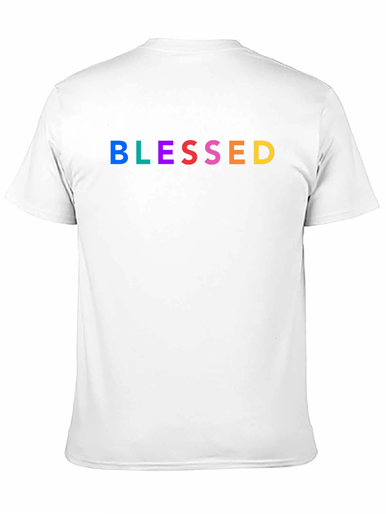 Black Blessed Rainbow Graphic Tee - Black view 11