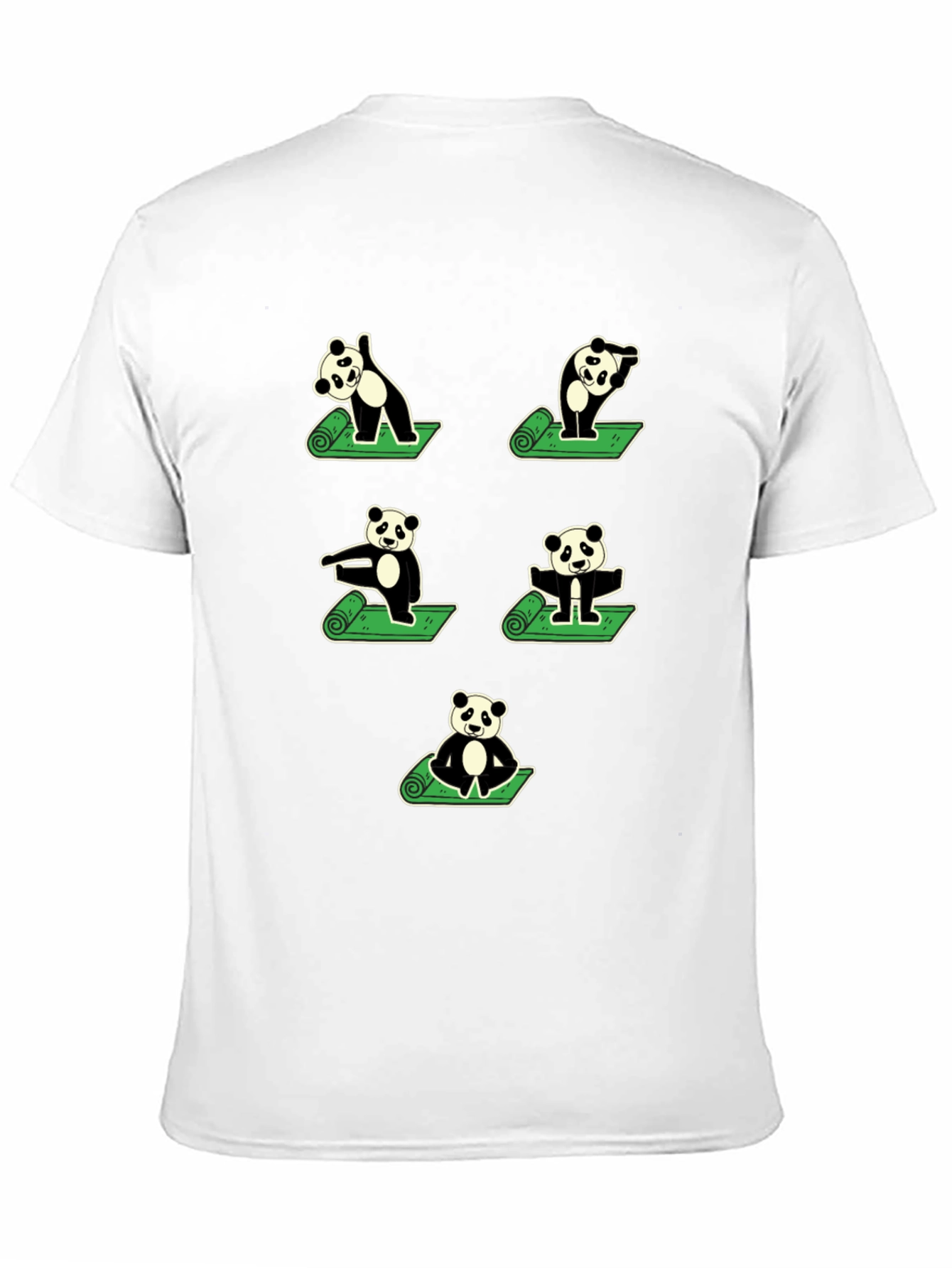 Black Yoga Panda T-Shirt view 11