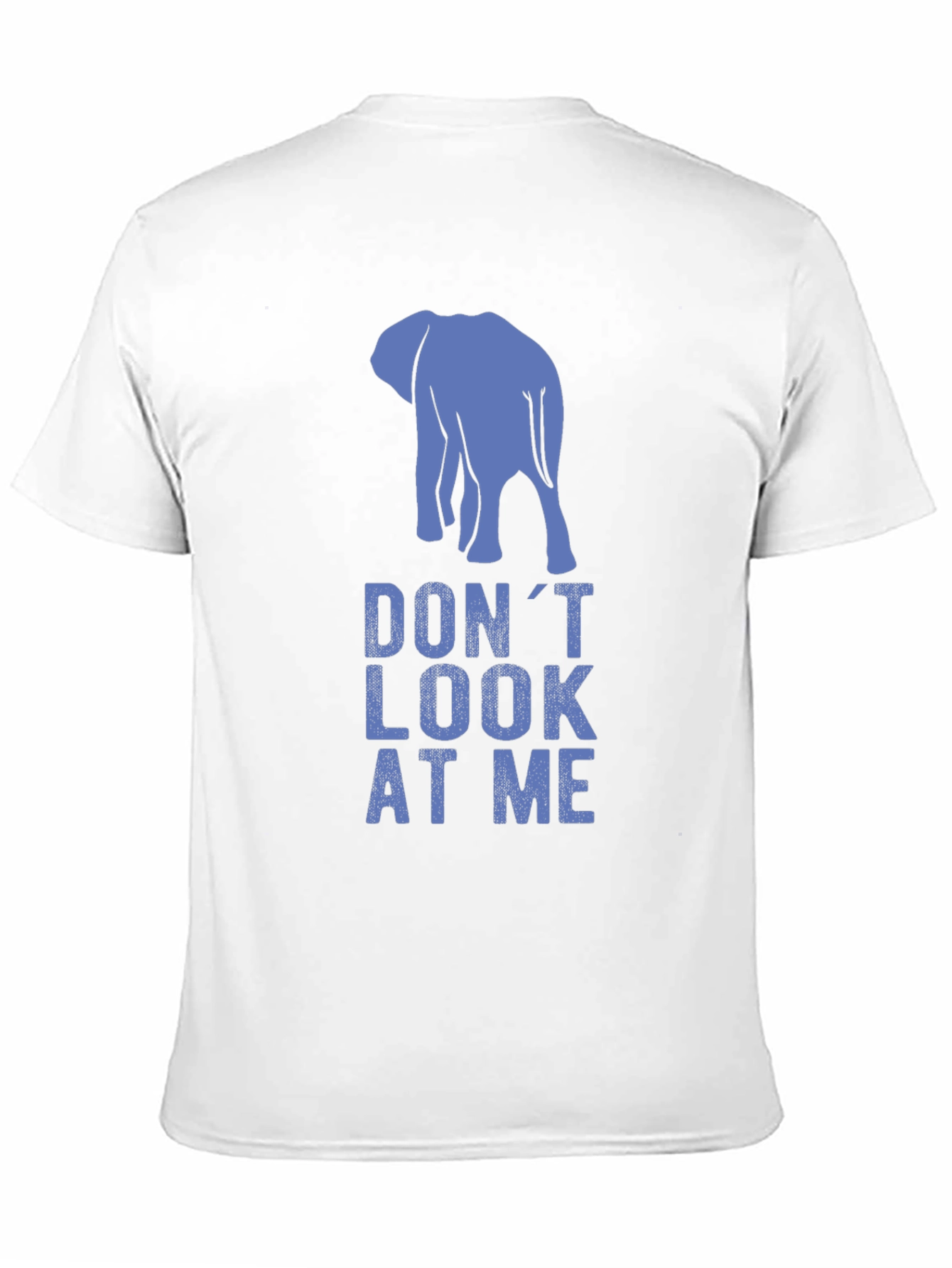 Black Don't Look At Me Elephant Graphic Tee view 11