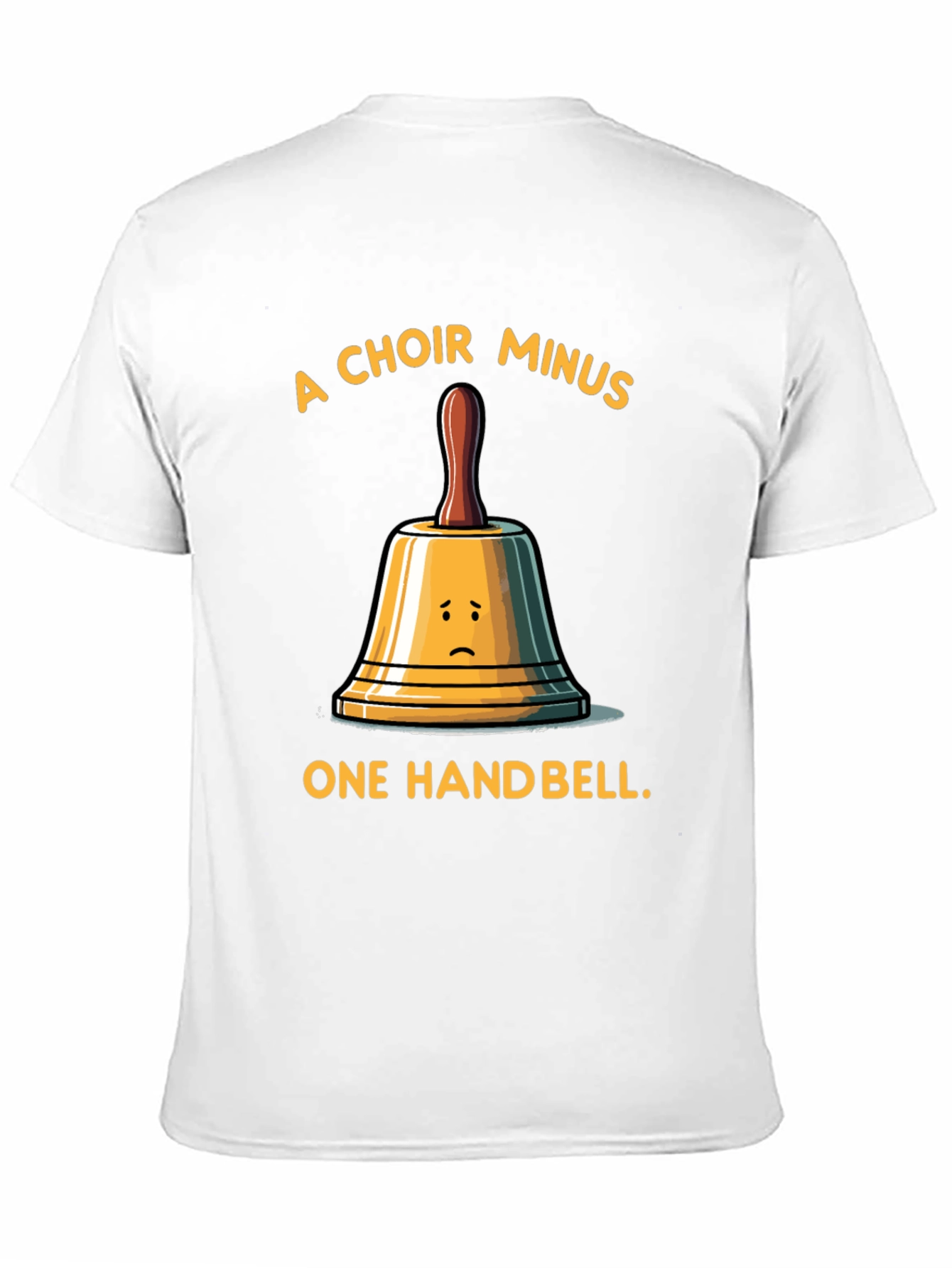 Black Funny Choir Handbell Graphic T-Shirt view 11