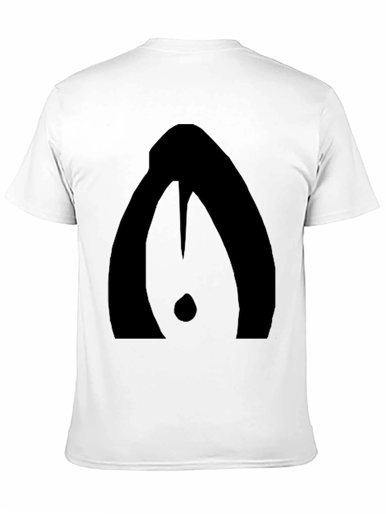 Black Modern Abstract Graphic Print Black T-Shirt view 11