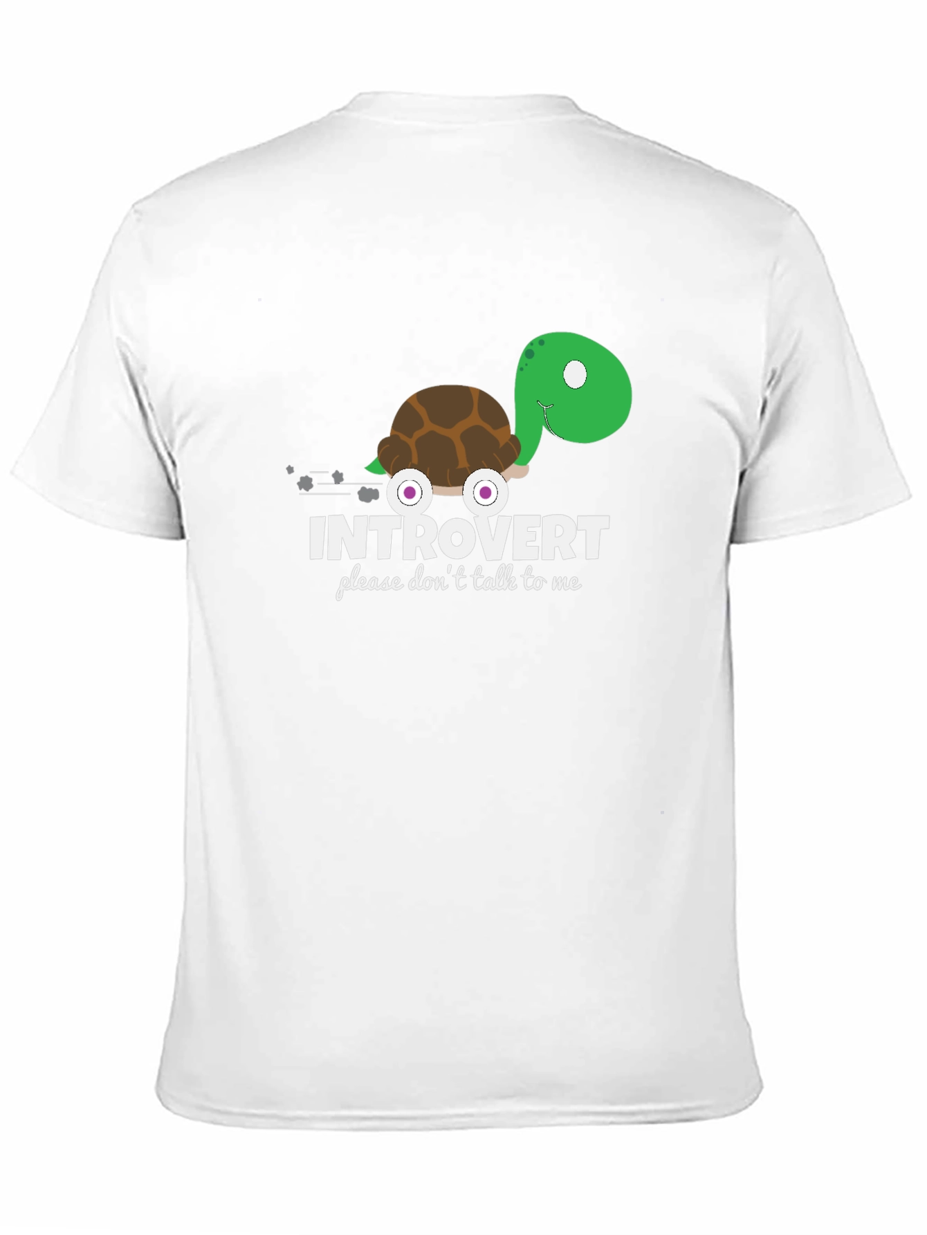 Black Introvert Turtle Graphic T-Shirt view 11