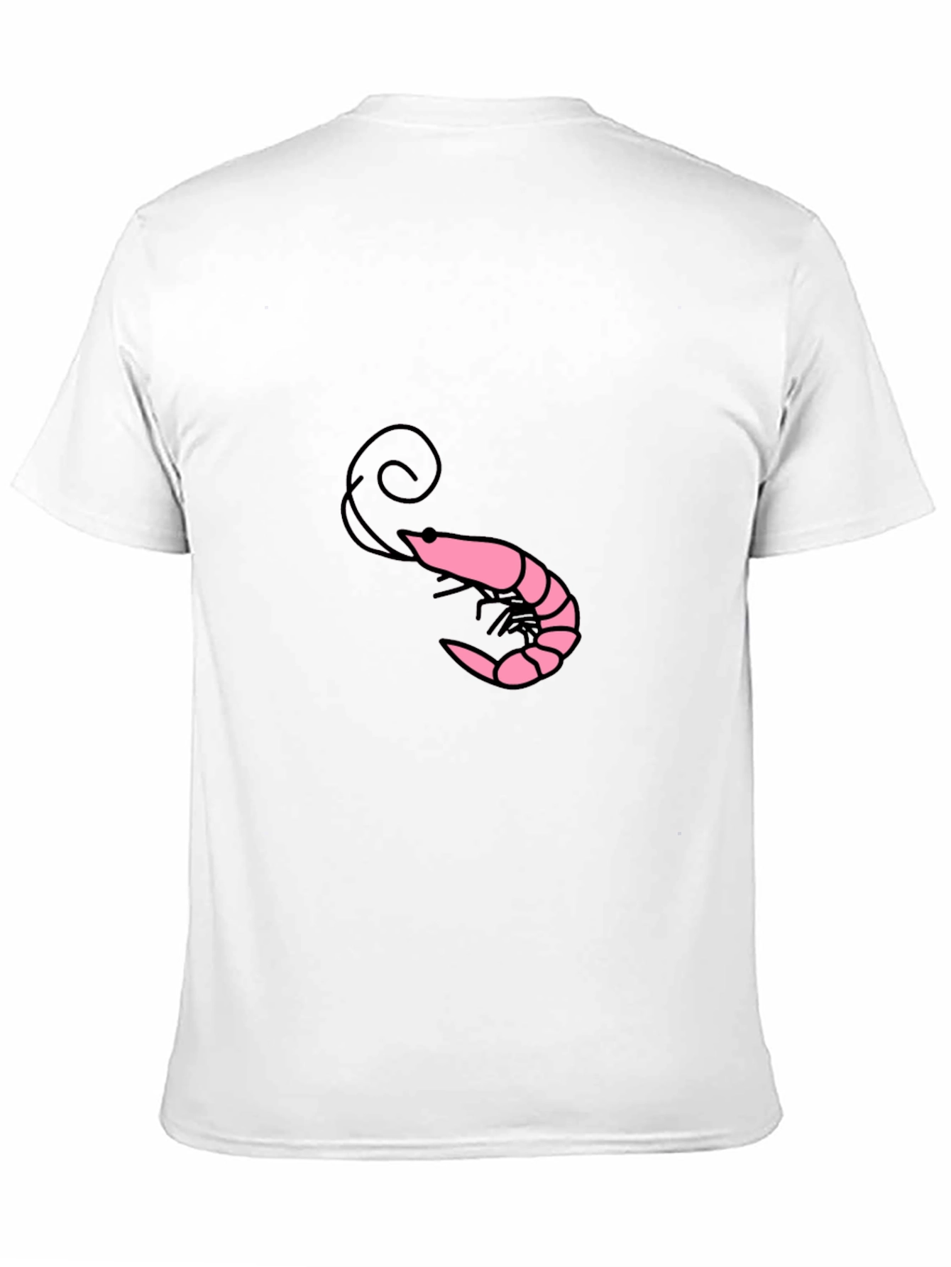 Black Shrimp Graphic Tee - Black Cotton Blend Shirt view 11