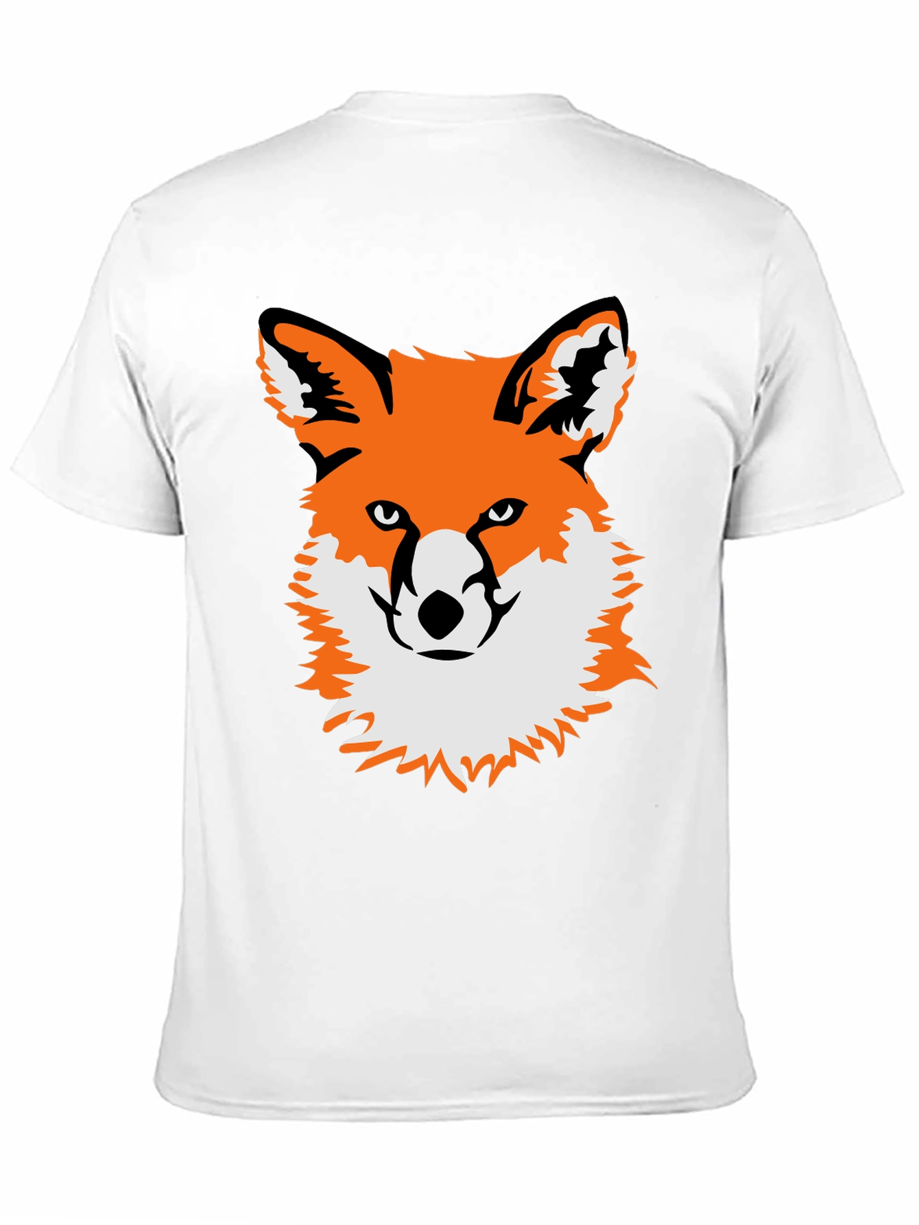 Black Fox Graphic Black T-Shirt - Unique Animal Tee view 11