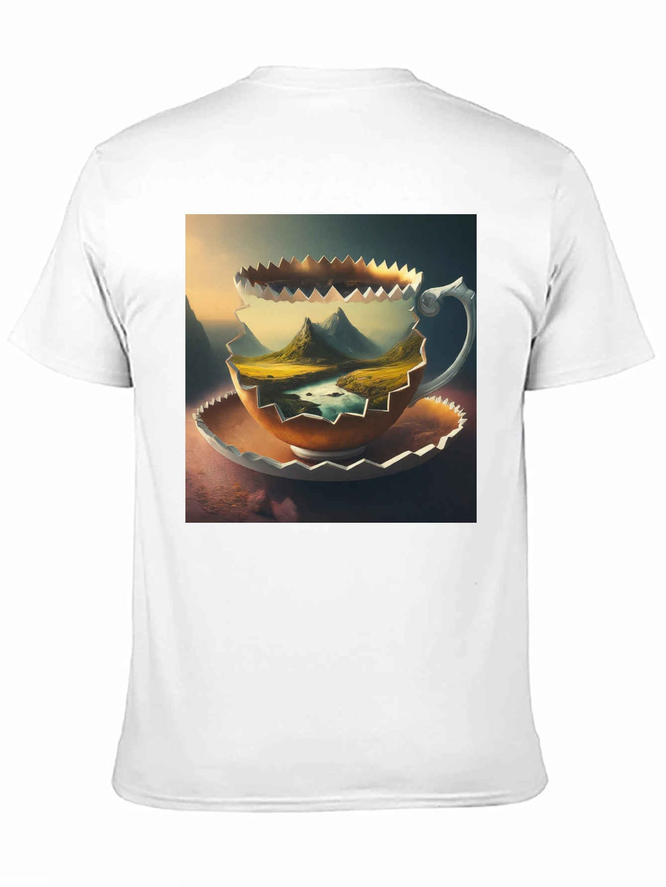 Black Mountain View Coffee Cup T-Shirt view 11