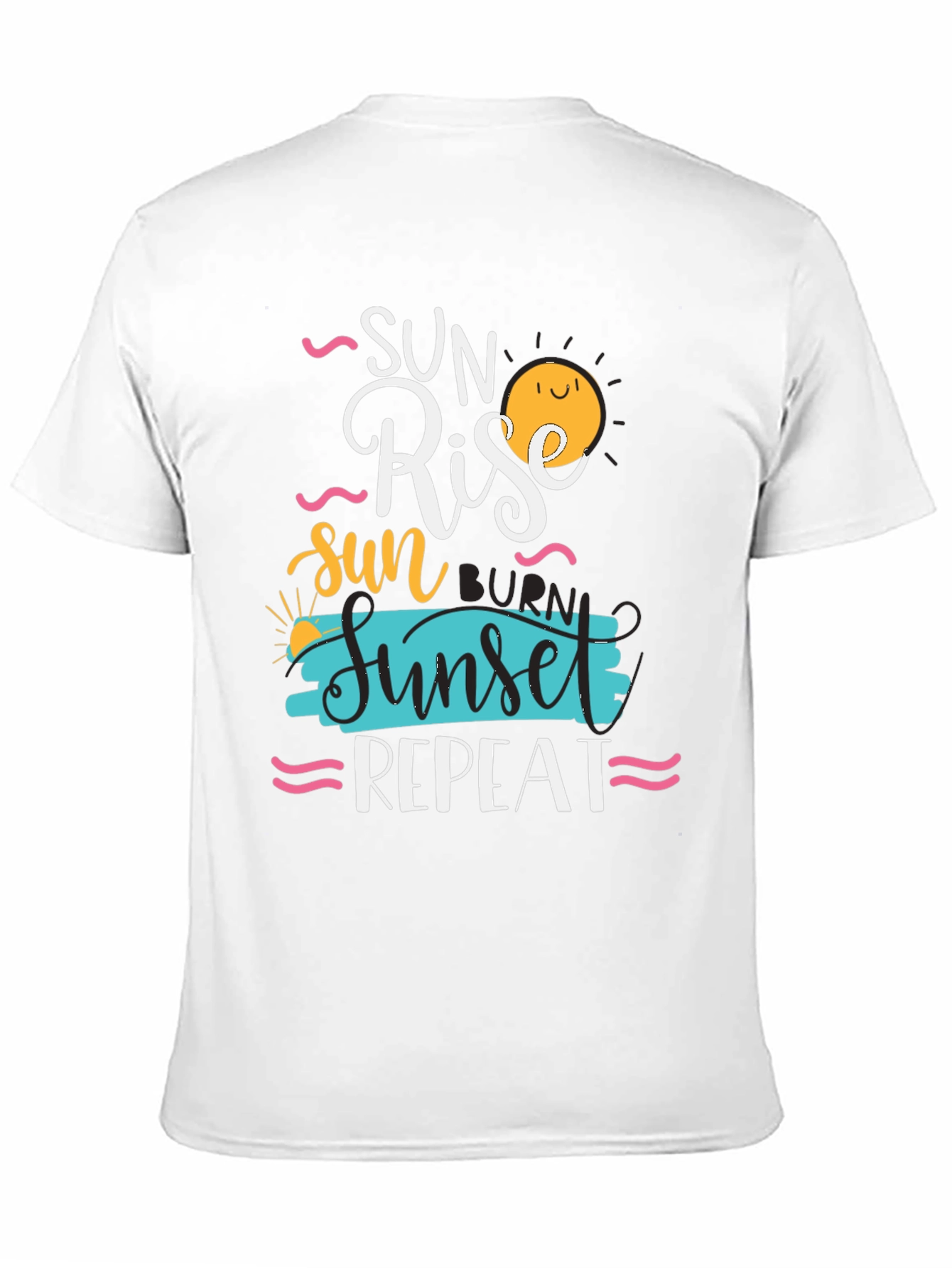 Sun Rise Sunset Repeat Graphic Tee - 11