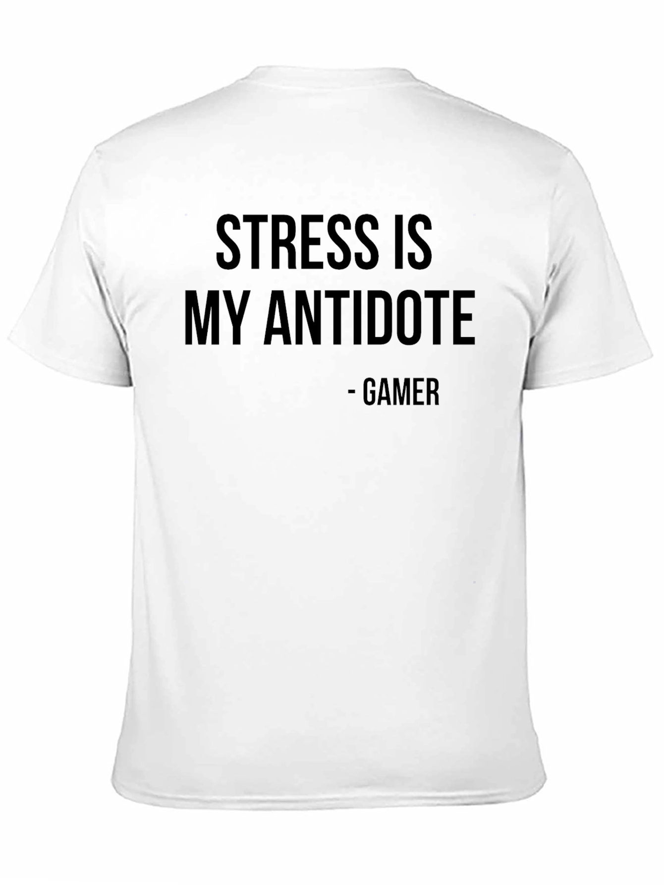 Black Stress Is My Antidote Gamer Graphic Tee view 11