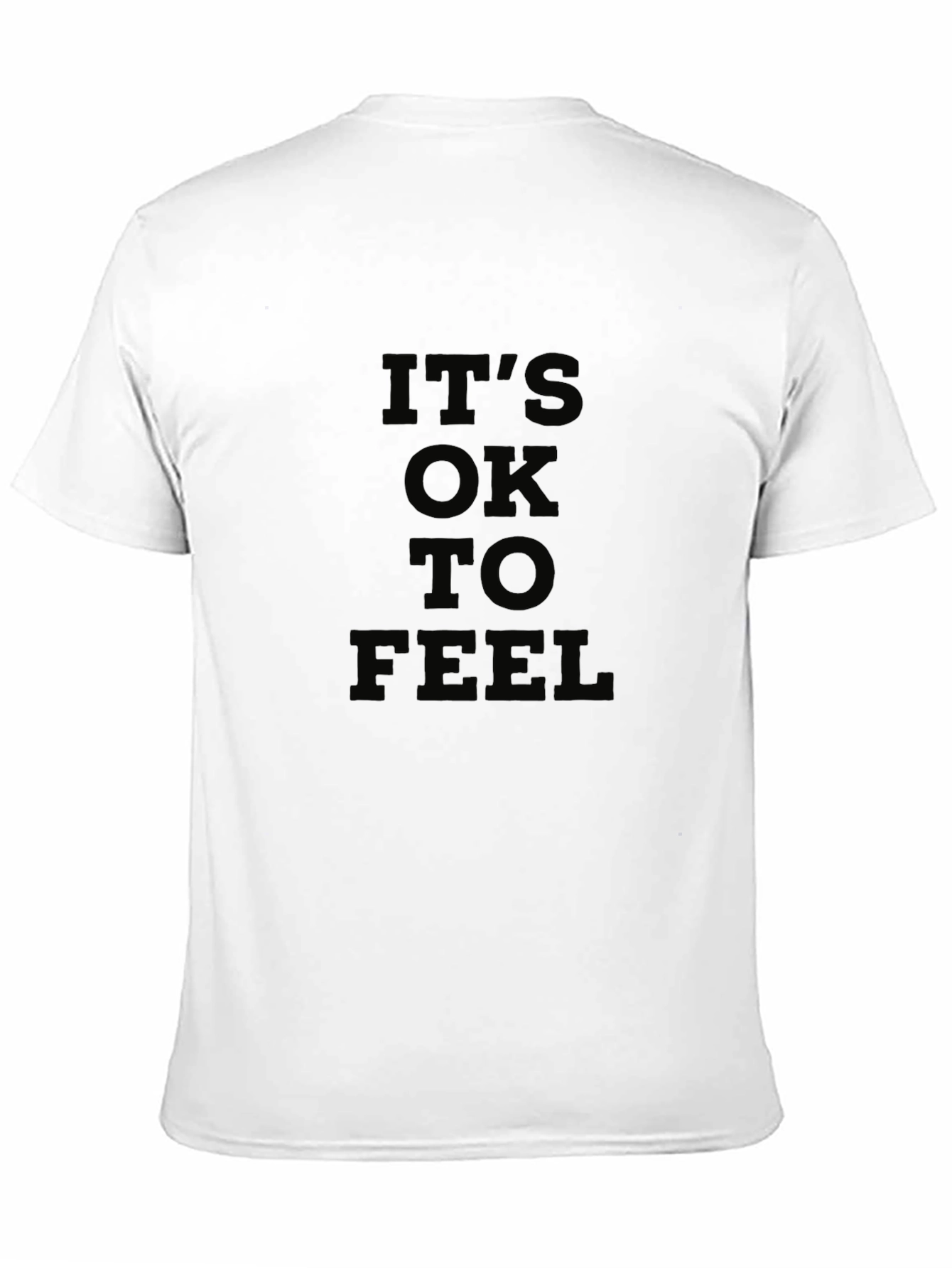 Black It's Ok To Feel Black Graphic Tee view 11