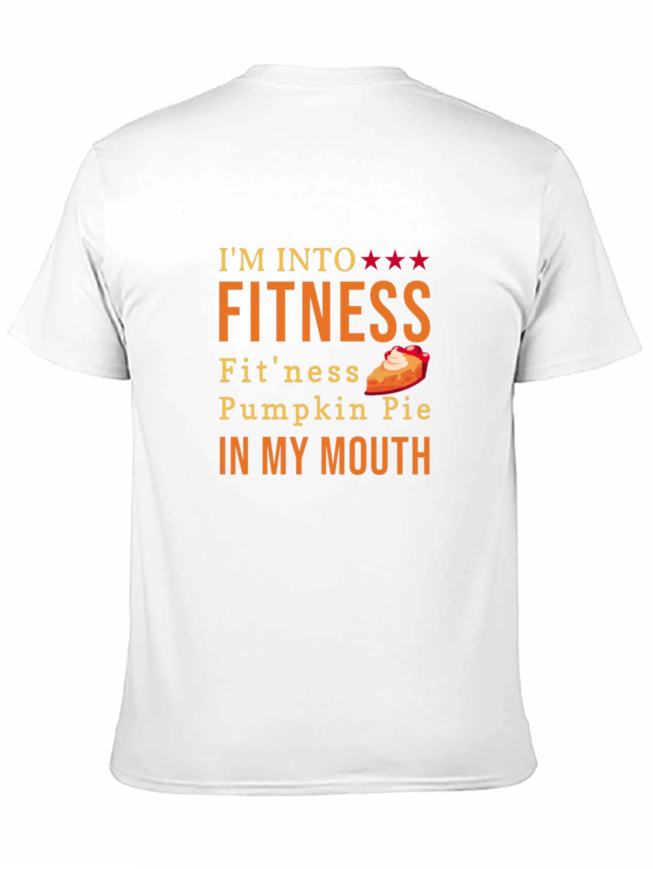 Black Funny Pumpkin Pie Fitness T-Shirt view 11