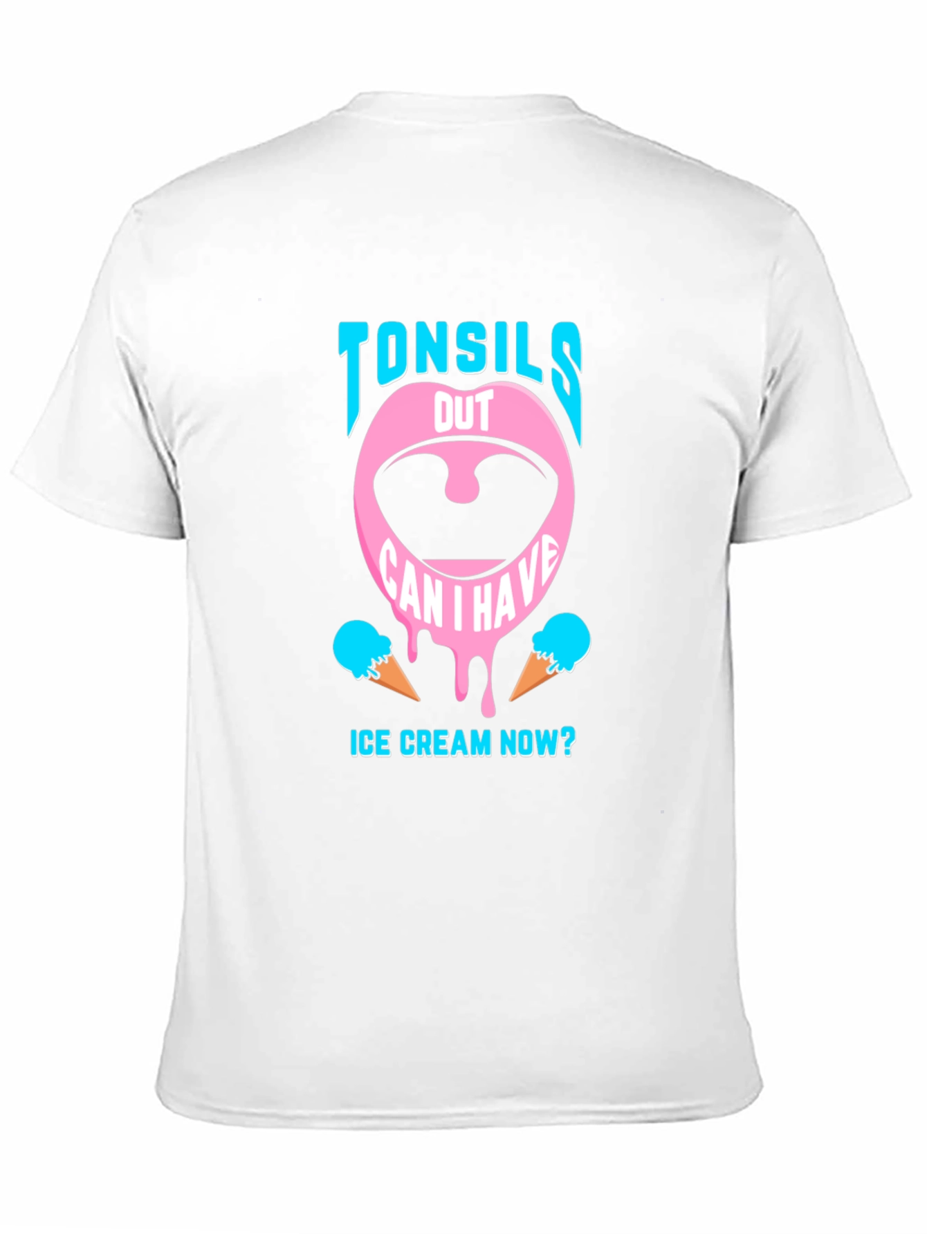 Black Tonsils Out Ice Cream T-Shirt view 11