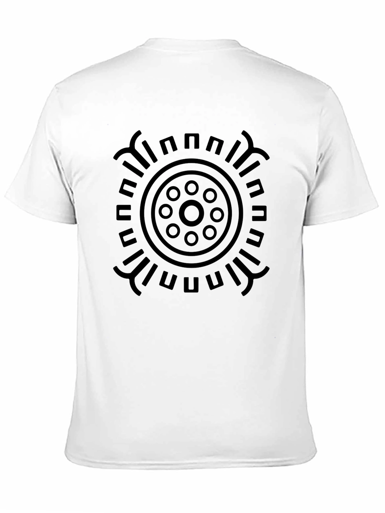 Black Abstract Graphic Print Black T-Shirt view 11